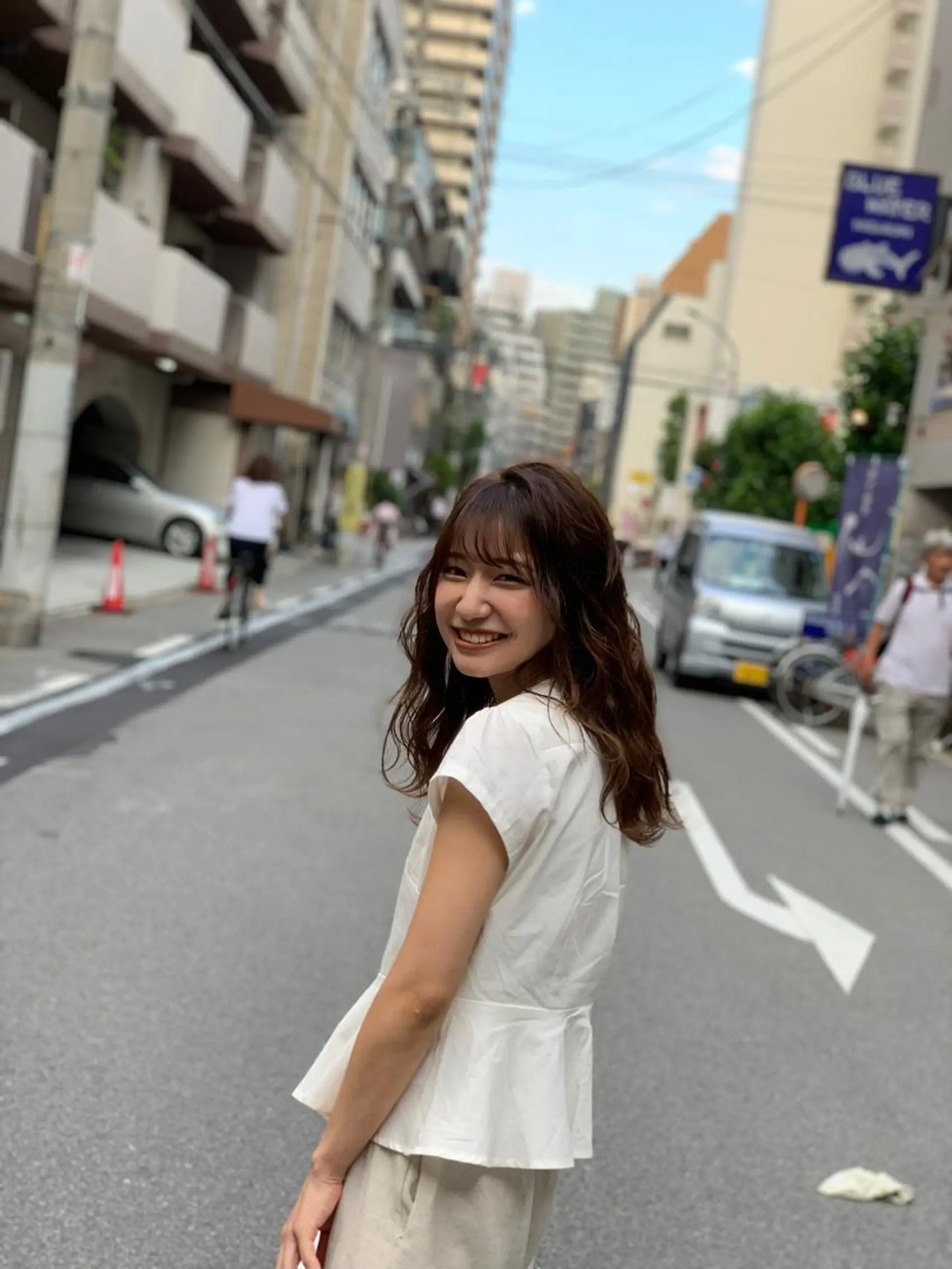 ロング カラー パーマ ヘアアレンジ マツエク・マツパ Luela堅田所属・田中 裕士のヘアスタイル