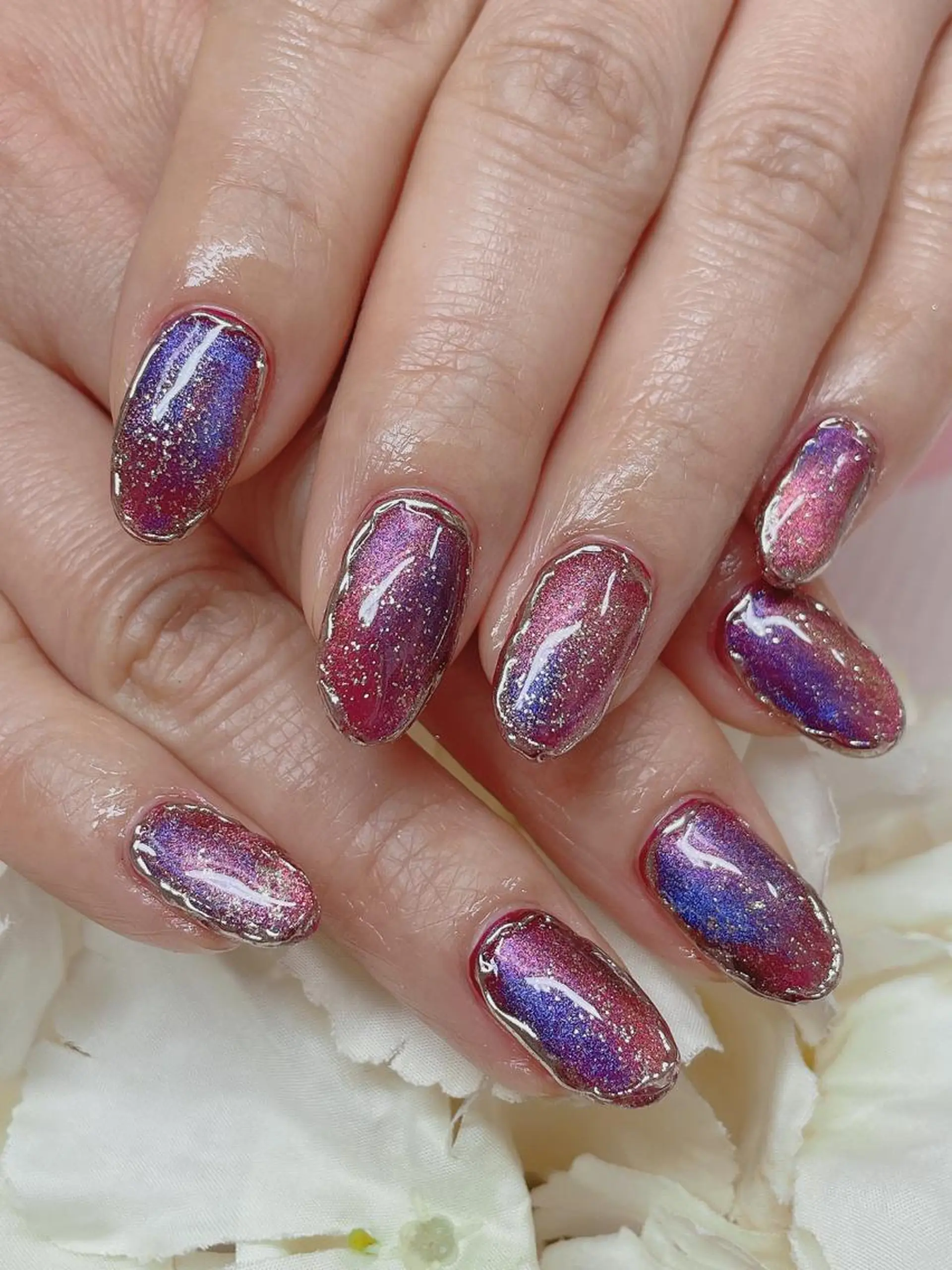 セミロング TAKAMATSU RINAのネイルデザイン