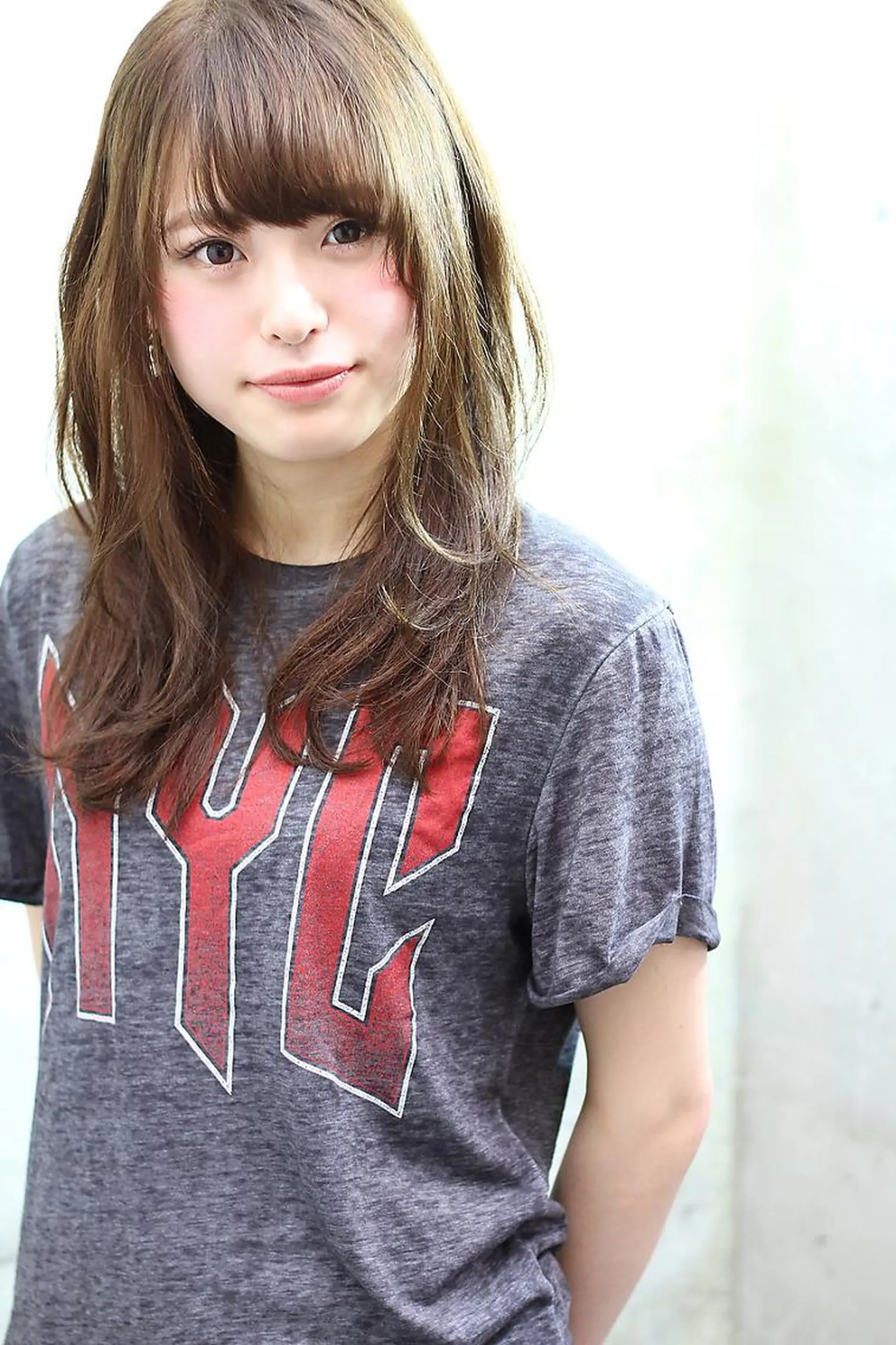 セミロング カラー EMANONシェアサロン心斎橋店所属・韓国メンズヘア　ミル クティボブ　足立佳代のヘアスタイル