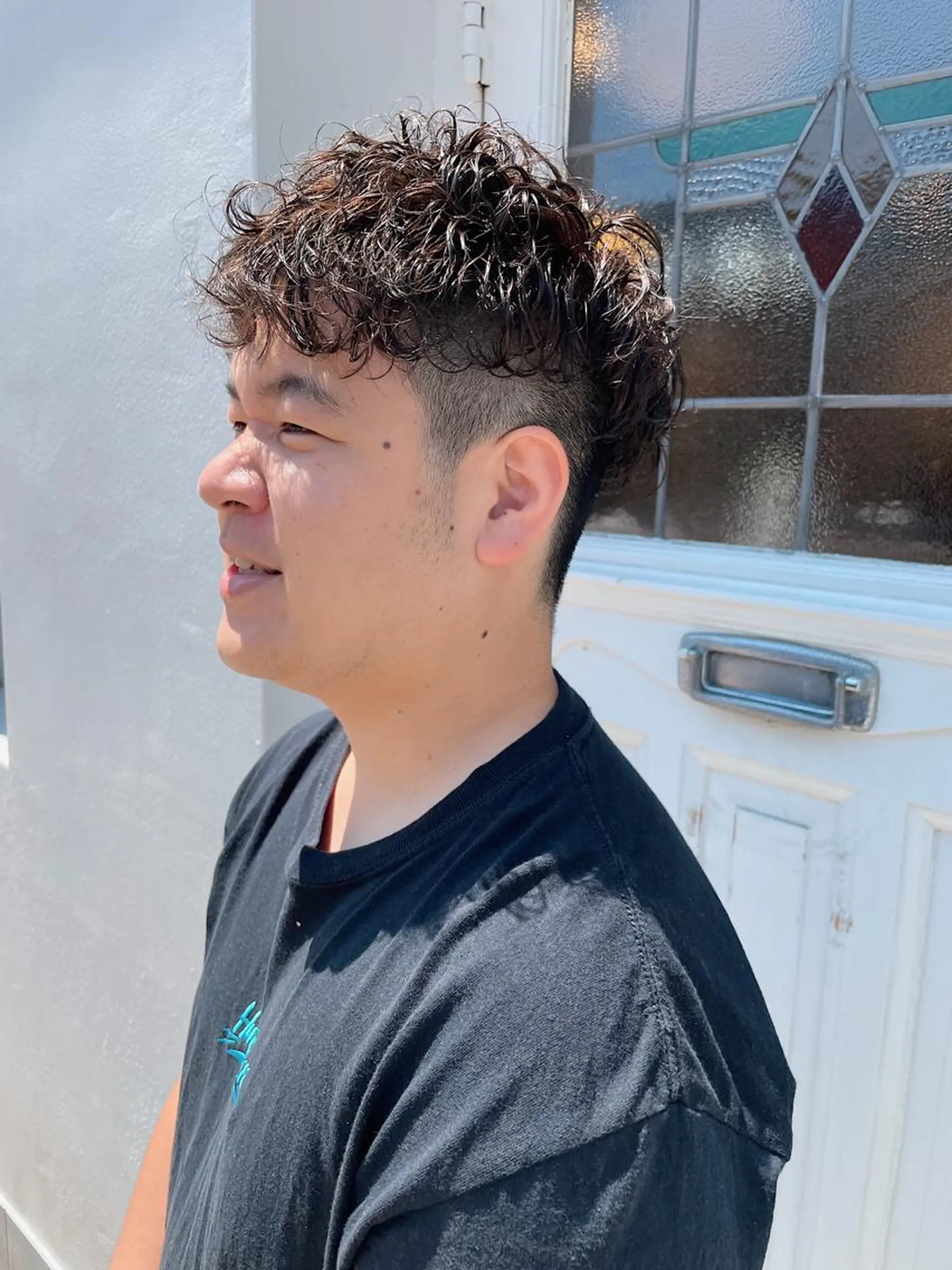 パーマ メンズ メンズパーマ ツーブロック カット パーマ h a k u 大倉 卓人のヘアスタイル