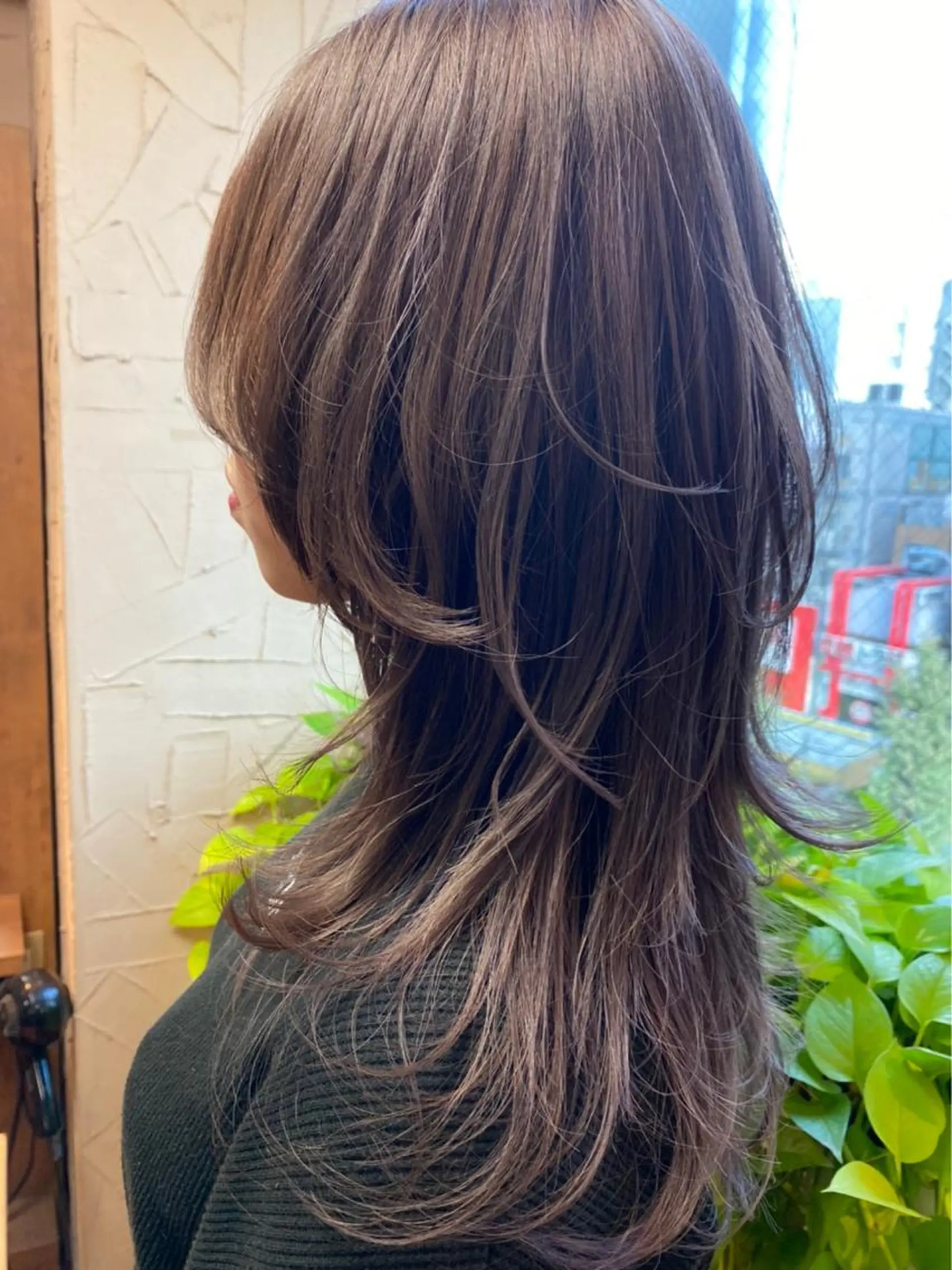 ロング カラー アッシュ アッシュグレー アッシュグレージュ グレージュ ロング スローエイジング/ ダメージレス鈴木慎一のヘアスタイル