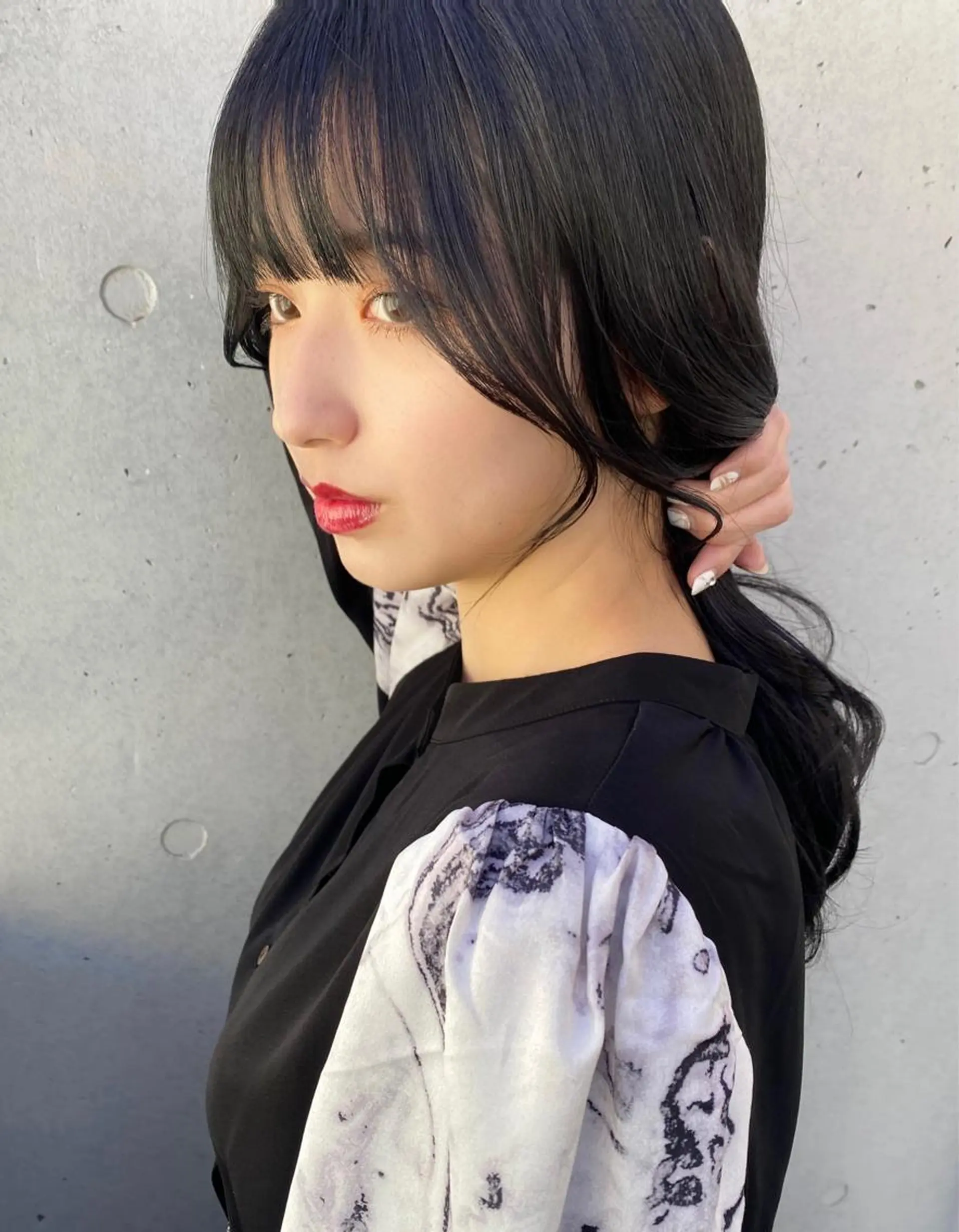 ロング 韓国風ヘア レイヤーカット /透明感/千葉怜寿のヘアスタイル