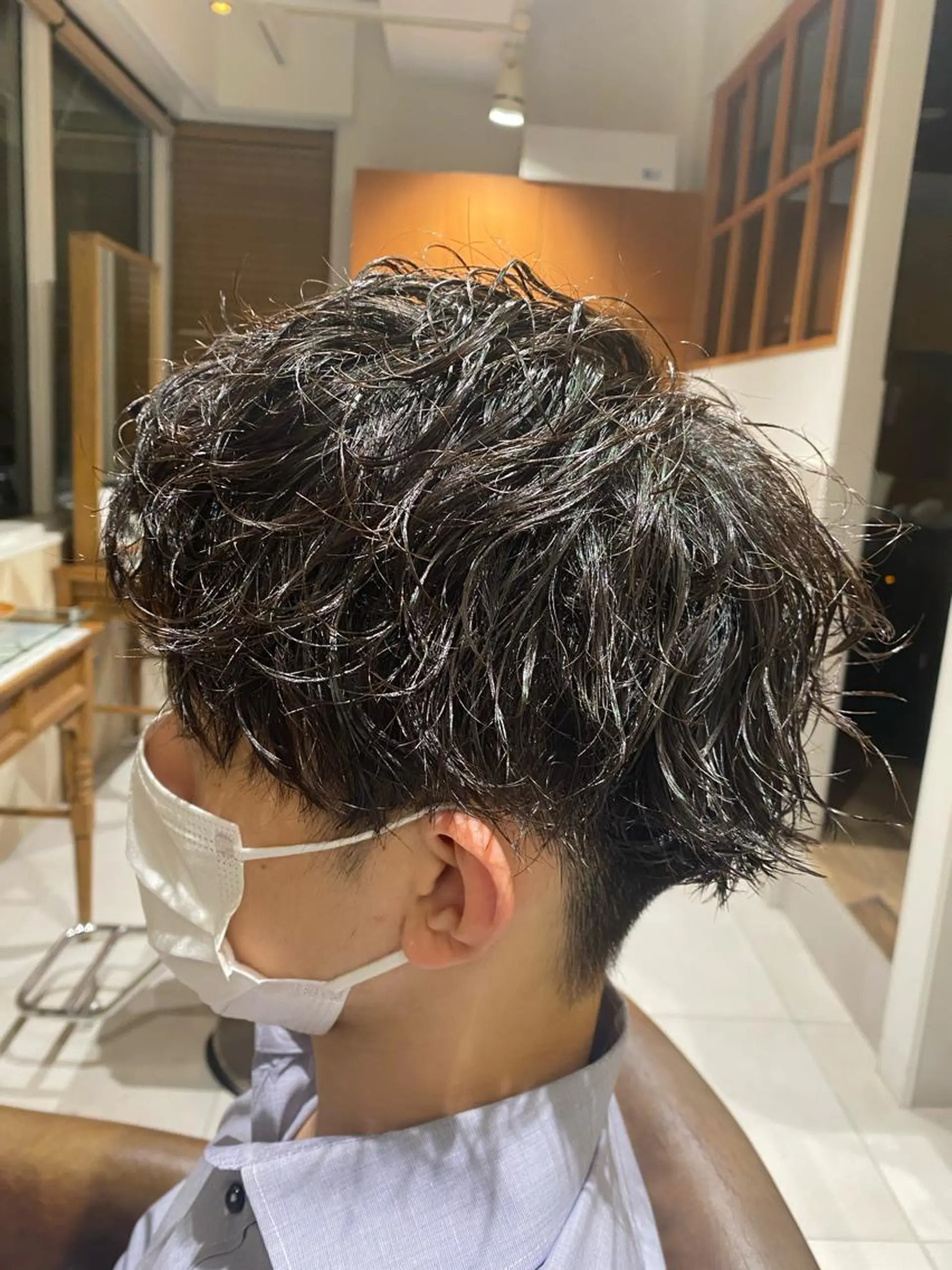 ショート カラー パーマ ヘアアレンジ メンズ カット パーマ メンズパーマの巨匠 鈴木純のヘアスタイル