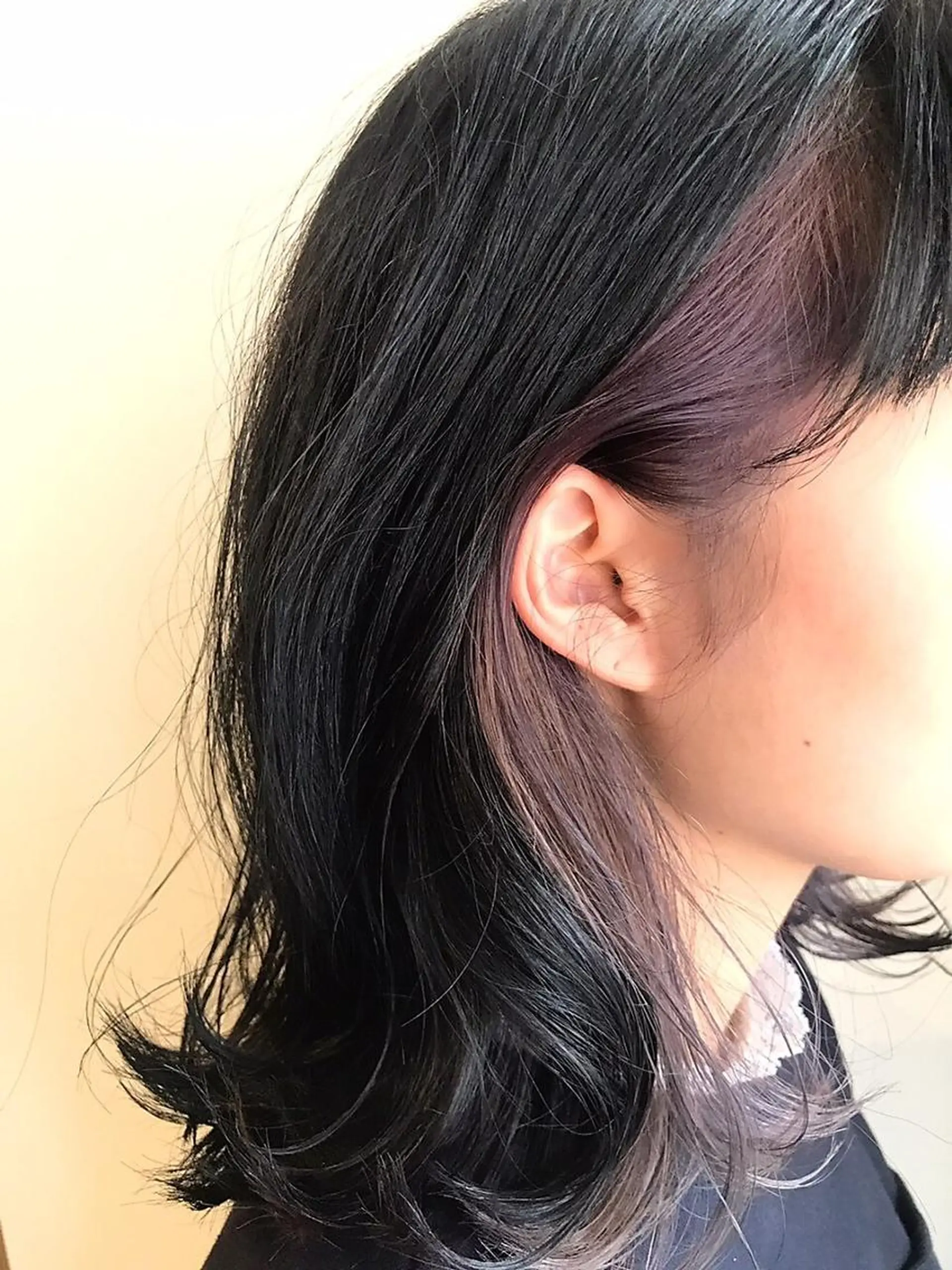 ミディアム パープルカラー ヘアカラー NEOLIVE ROAのヘアスタイル