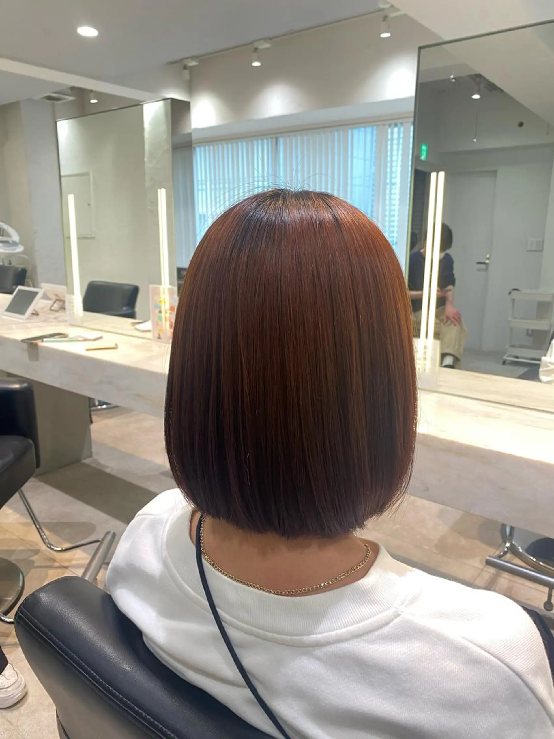 ミディアム トリートメント ベージュ/アレンジ /横浜/杉本千夏のヘアスタイル