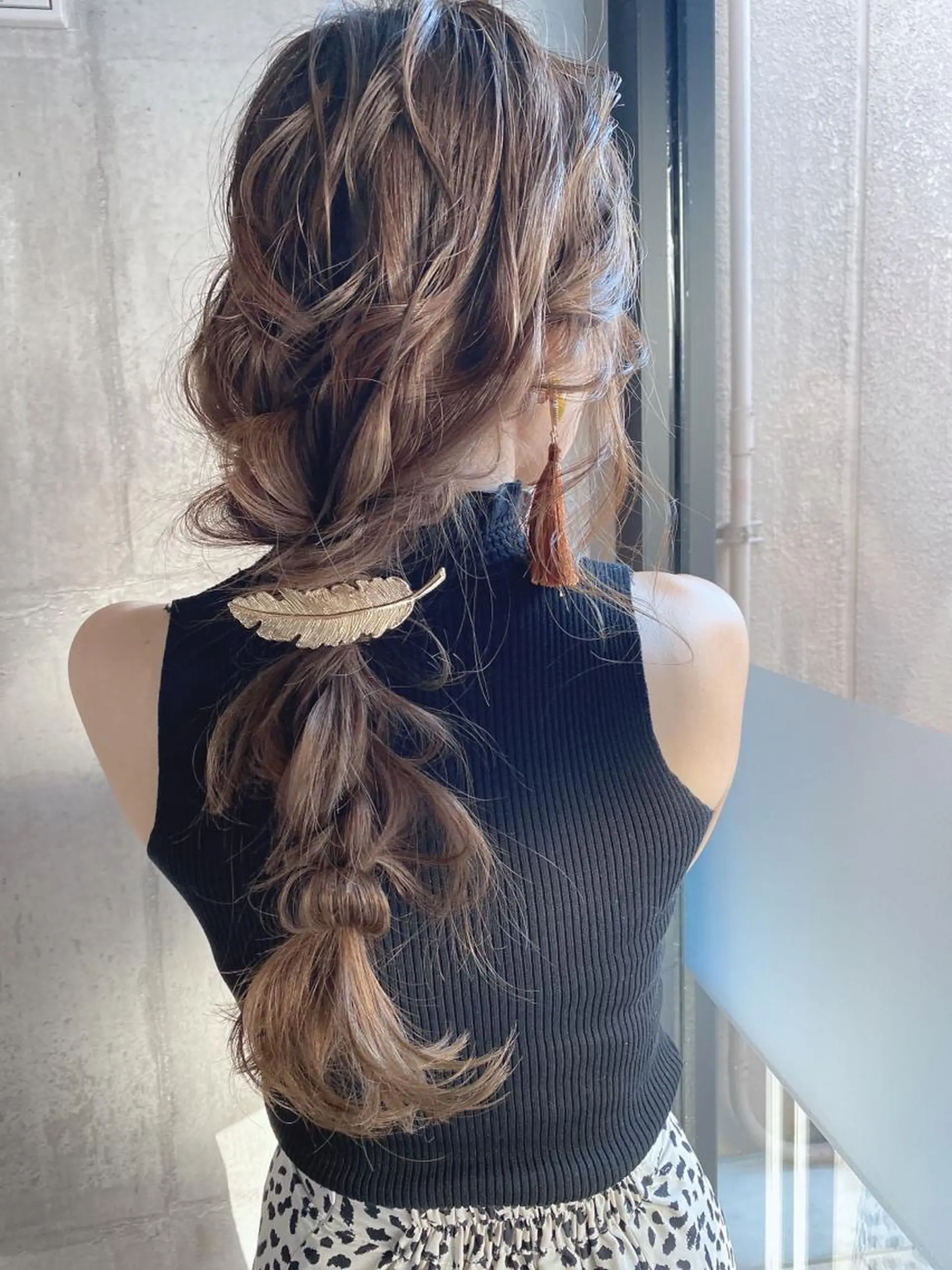 セミロング ヘアアレンジ ヘアセット omocha hair salon所属・大嶋 伸吾のヘアスタイル