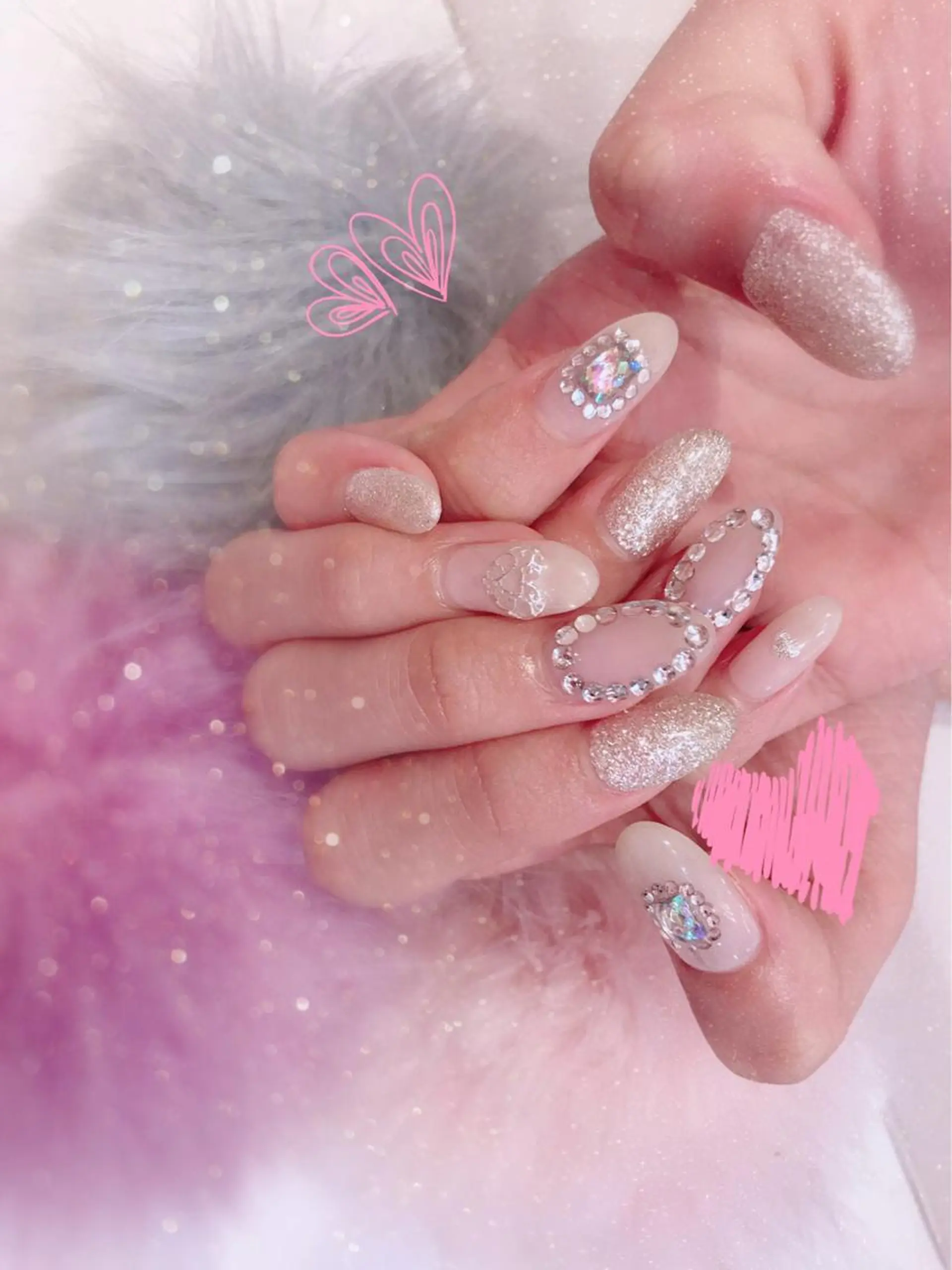 セミロング カラー メンズ キッズ ネイル NAILSGOGO shibuyaのネイルデザイン