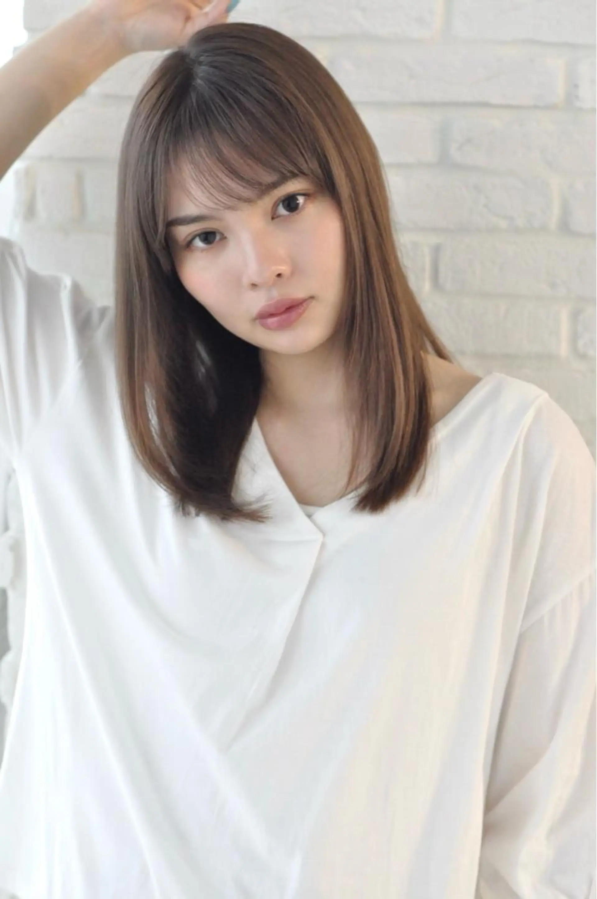 ロング 縮毛矯正 縮毛矯正 千 田のヘアスタイル