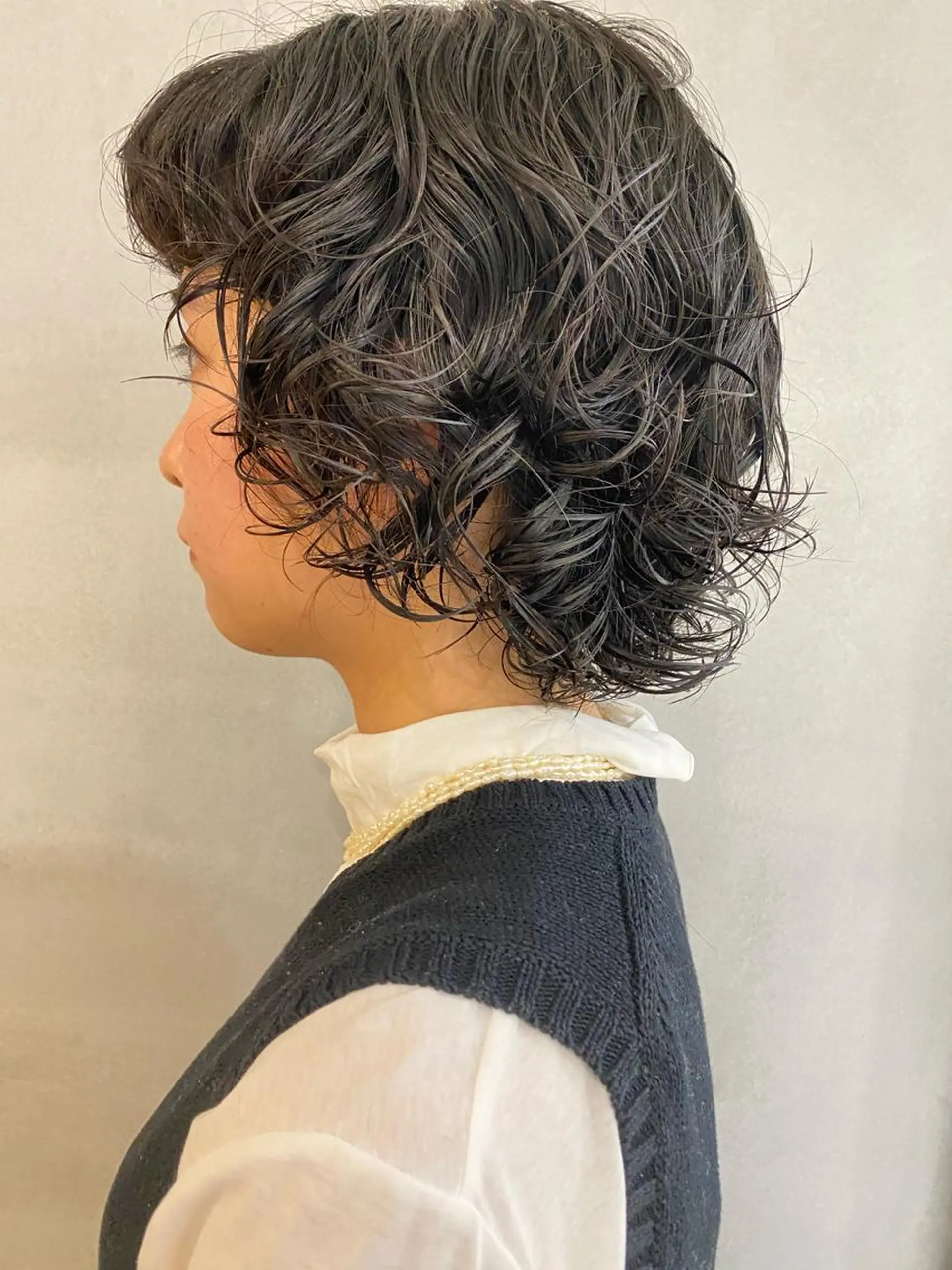 ミディアム ミディアムパーマ ウルフカット 田村 りなのヘアスタイル