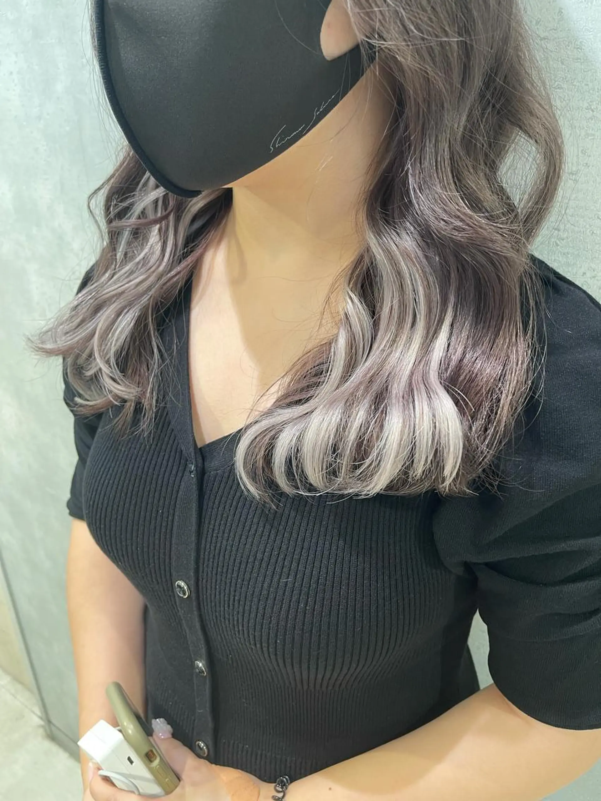 ロング ヘアカラー エクステ ブリーチ🔥ベージュ /グレー/daikiのヘアスタイル