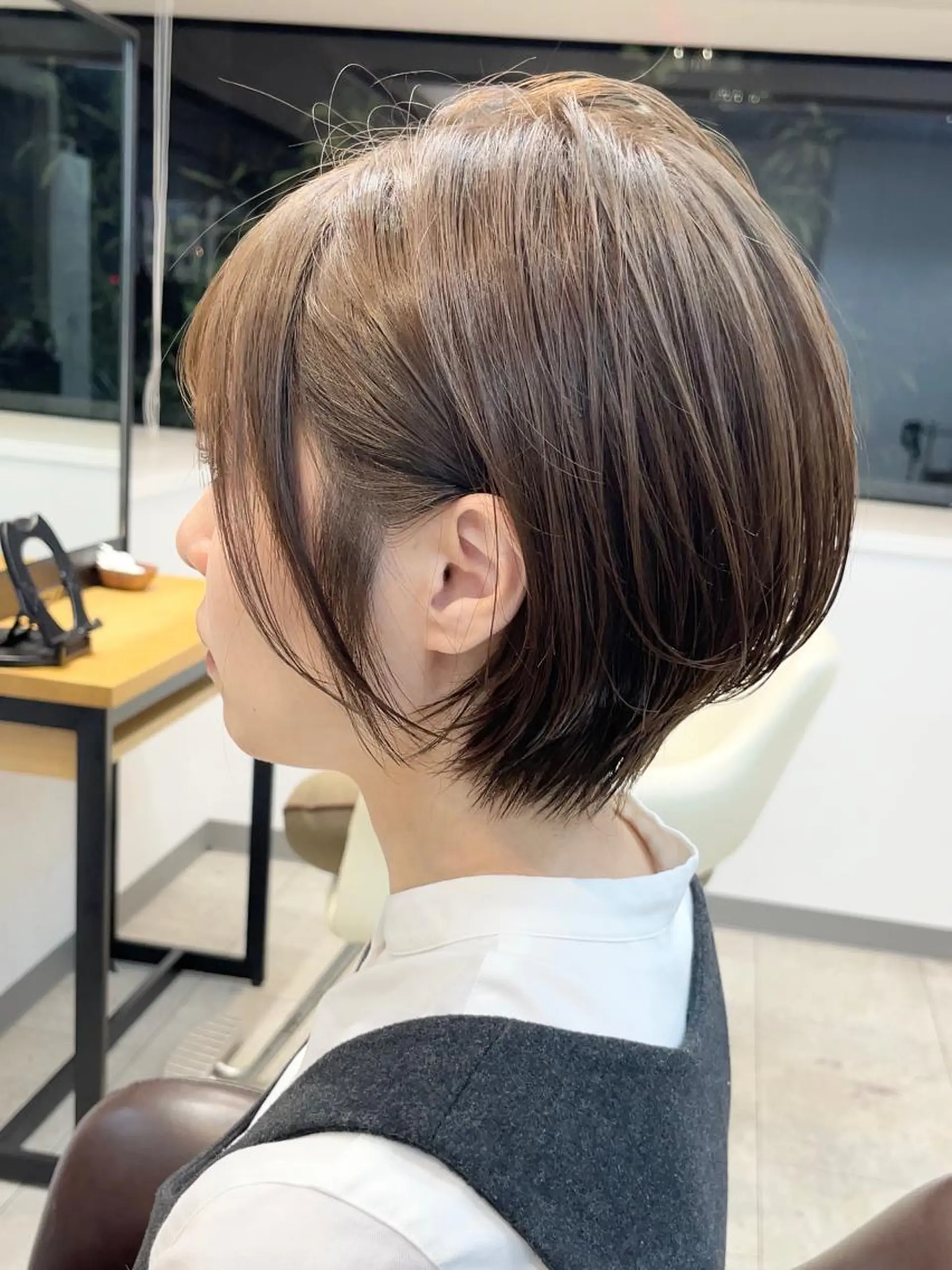 ショート neaf六本木所属・韓国風レイヤー ショート/犬塚 優介のヘアスタイル