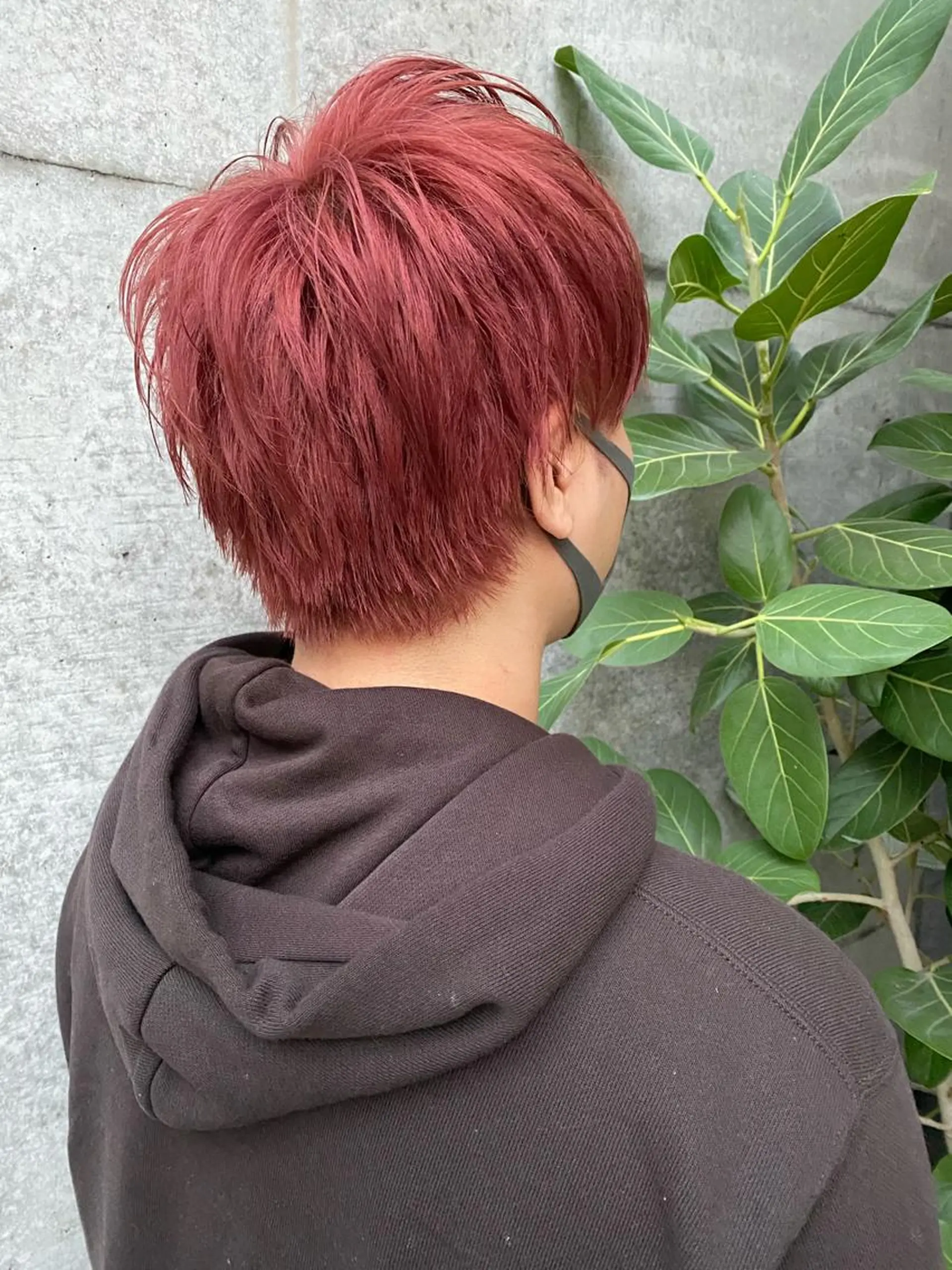 ミディアム カラー メンズ ピンクカラー clomus所属・YUKA艶髪 🌸寛ぎ部屋のヘアスタイル