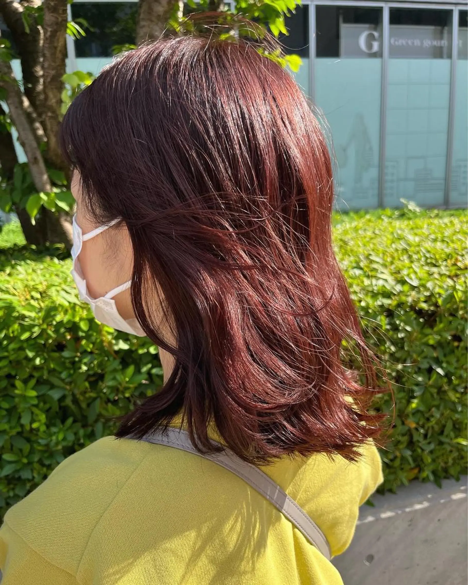 ミディアム カラー ウスイマイコ カット/ケアカラーのヘアスタイル