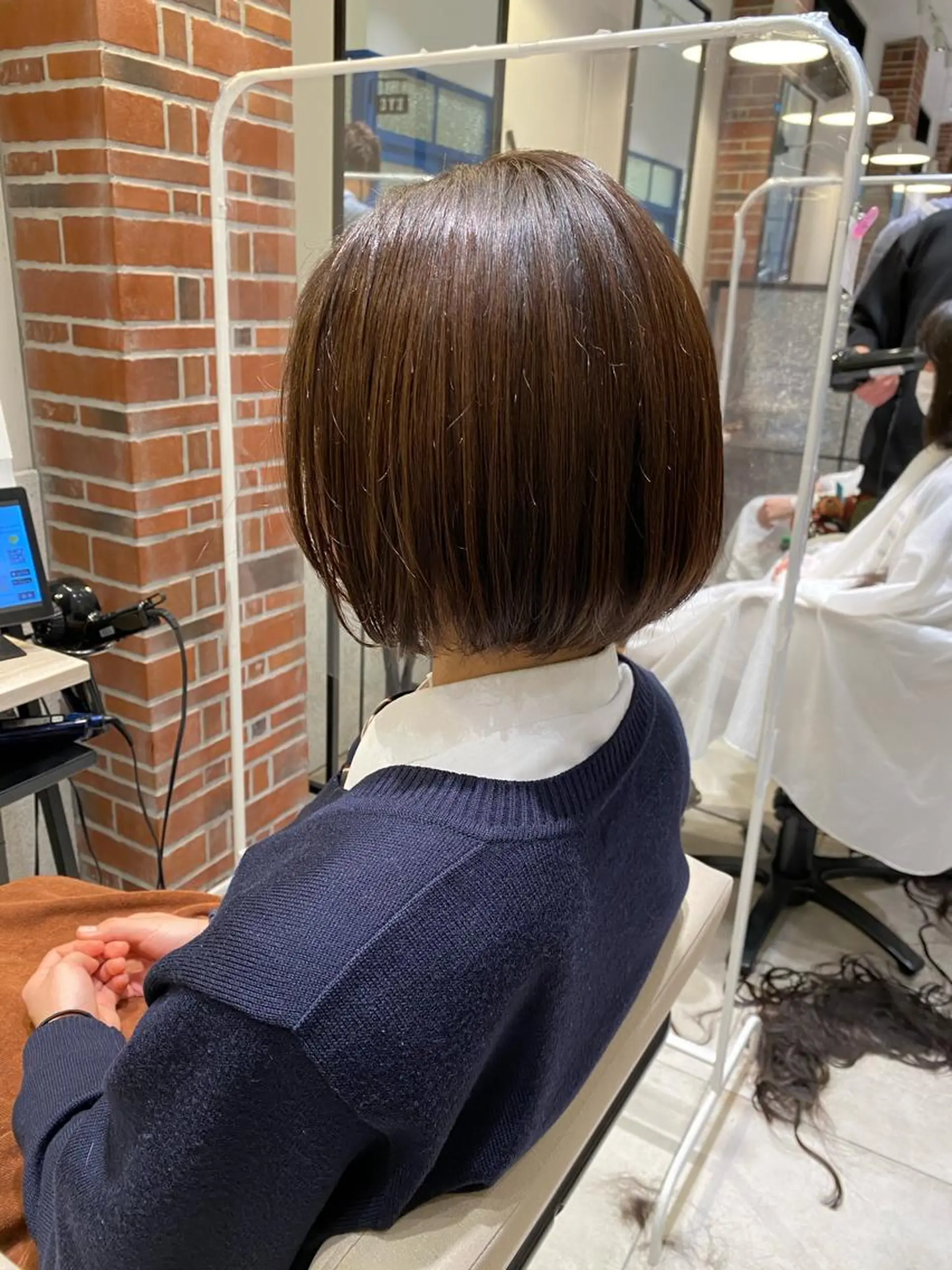 ショート カラー ベージュカラー ブラウンカラー ボブ ヘアカラー トリートメント 長津 健一郎のヘアスタイル