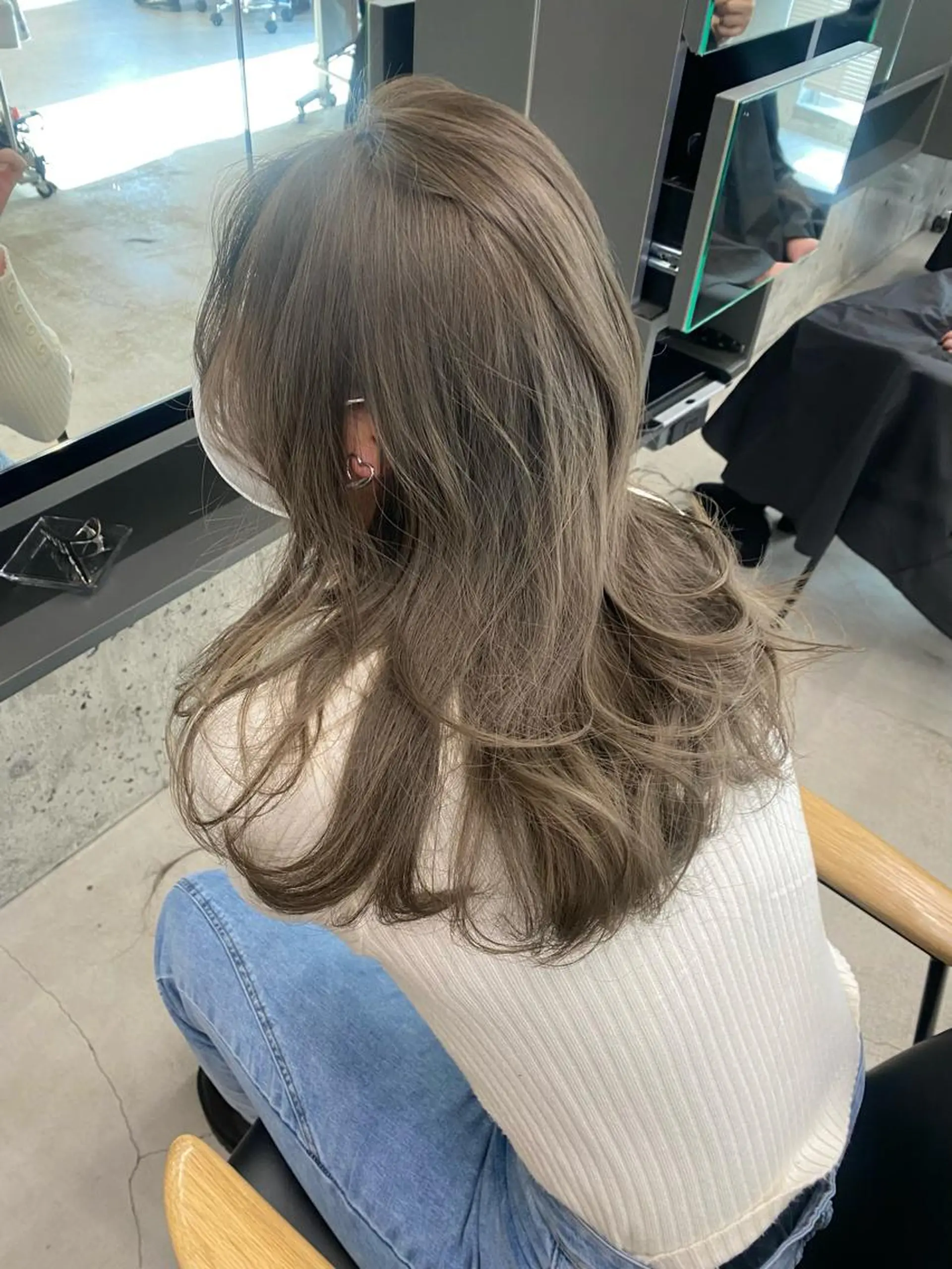 セミロング カラー カット ヘアカラー レイヤー/柔色 カラー/SAkiのヘアスタイル