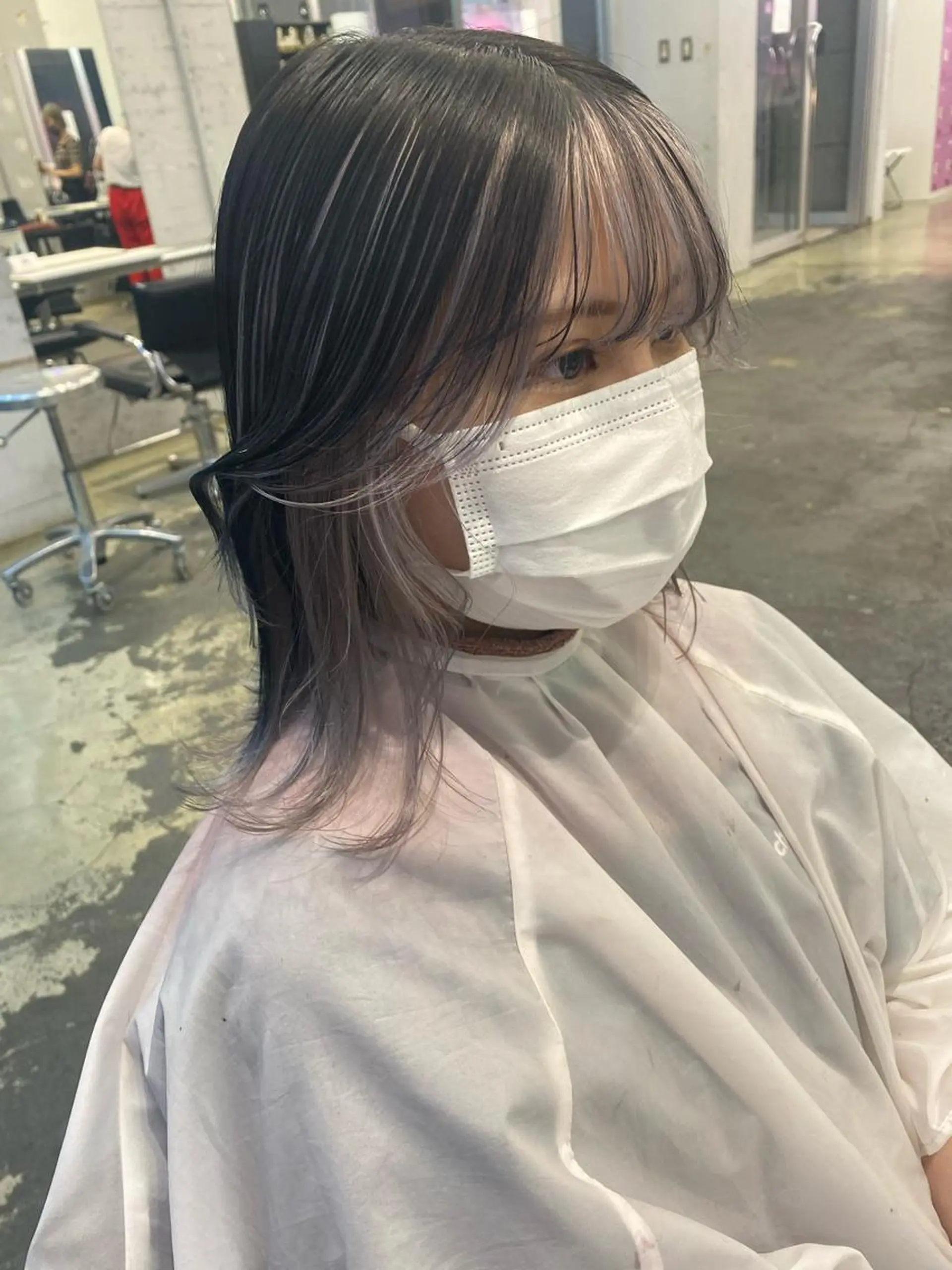 セミロング カラー 💗💗韓国レイヤー yu-ki💗💗のヘアスタイル