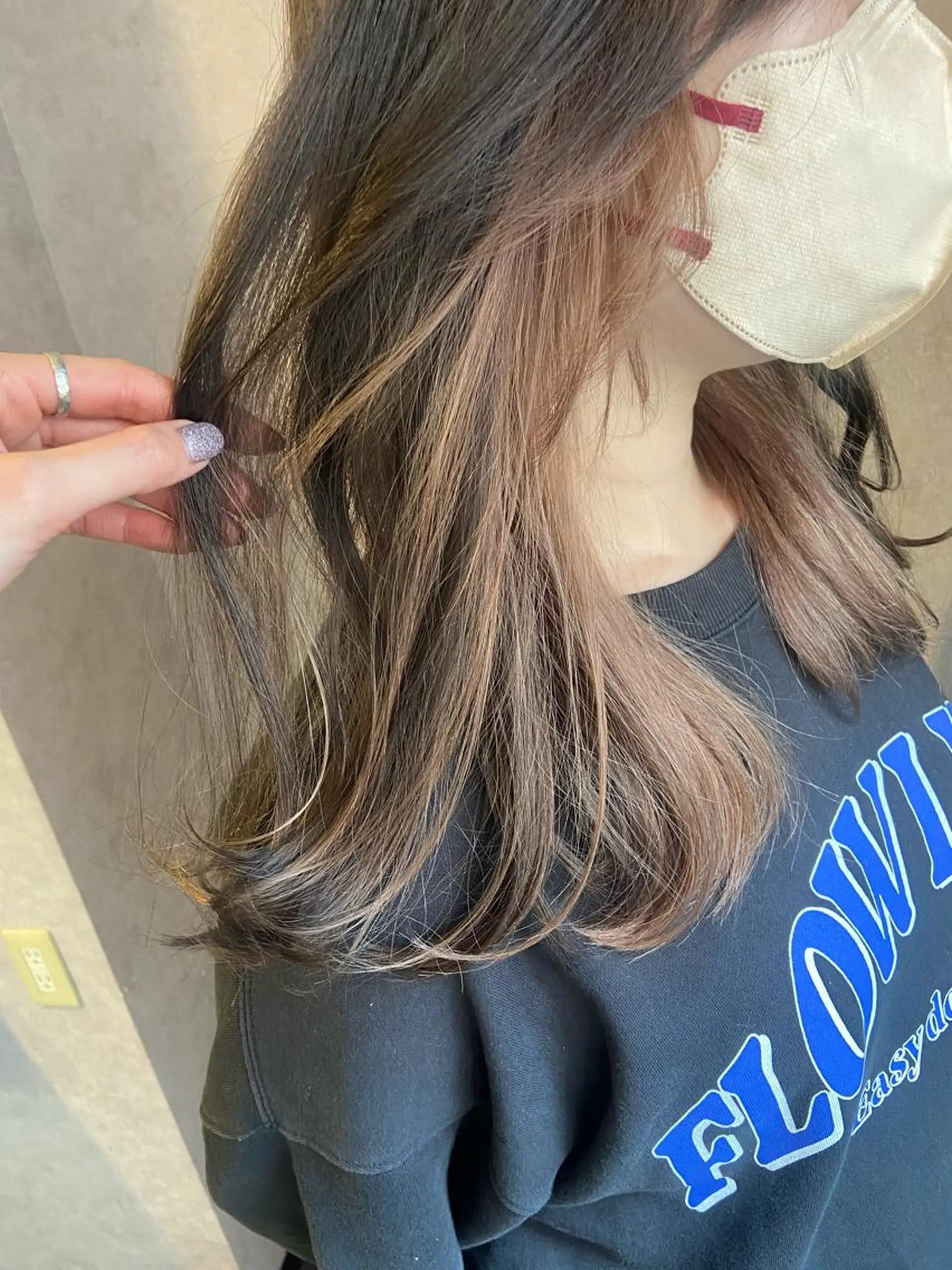 セミロング カラー haruki所属・. nozomiのヘアスタイル