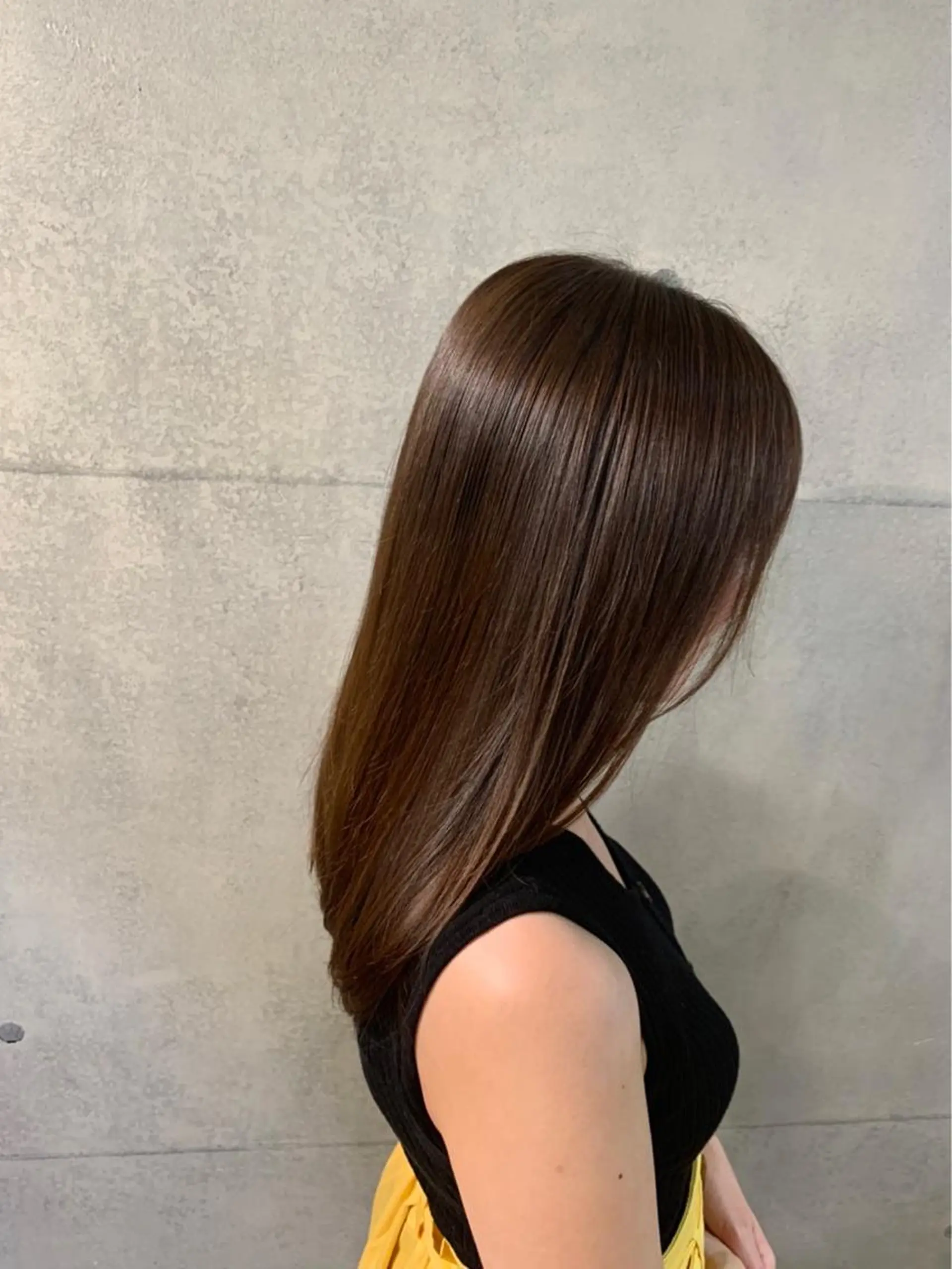 ロング カラー 無料カットモデル ユナのヘアスタイル