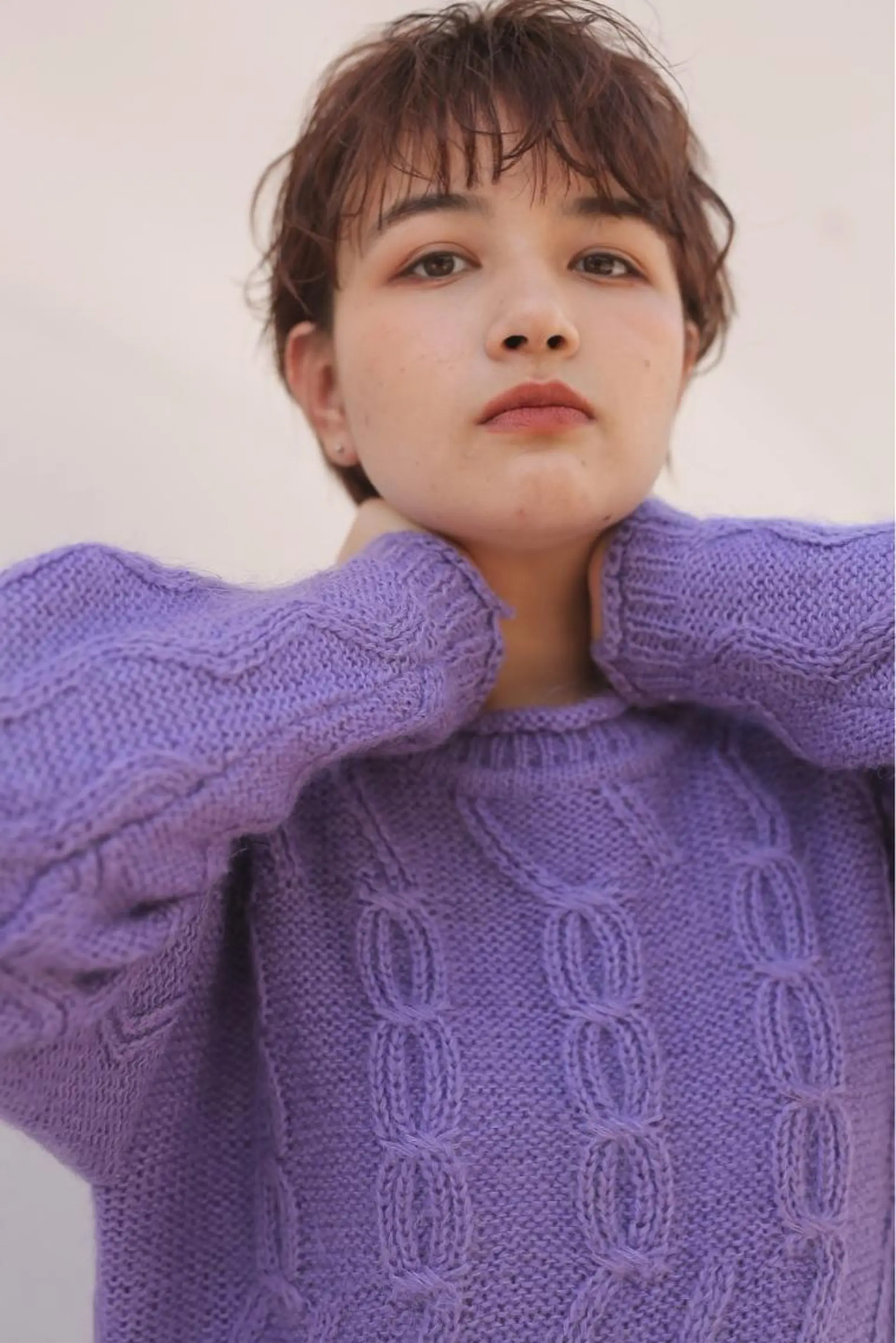 ショート パーマ カット パーマ トリートメント パーマ/透明感カラー /ボブ/吉田一生のヘアスタイル