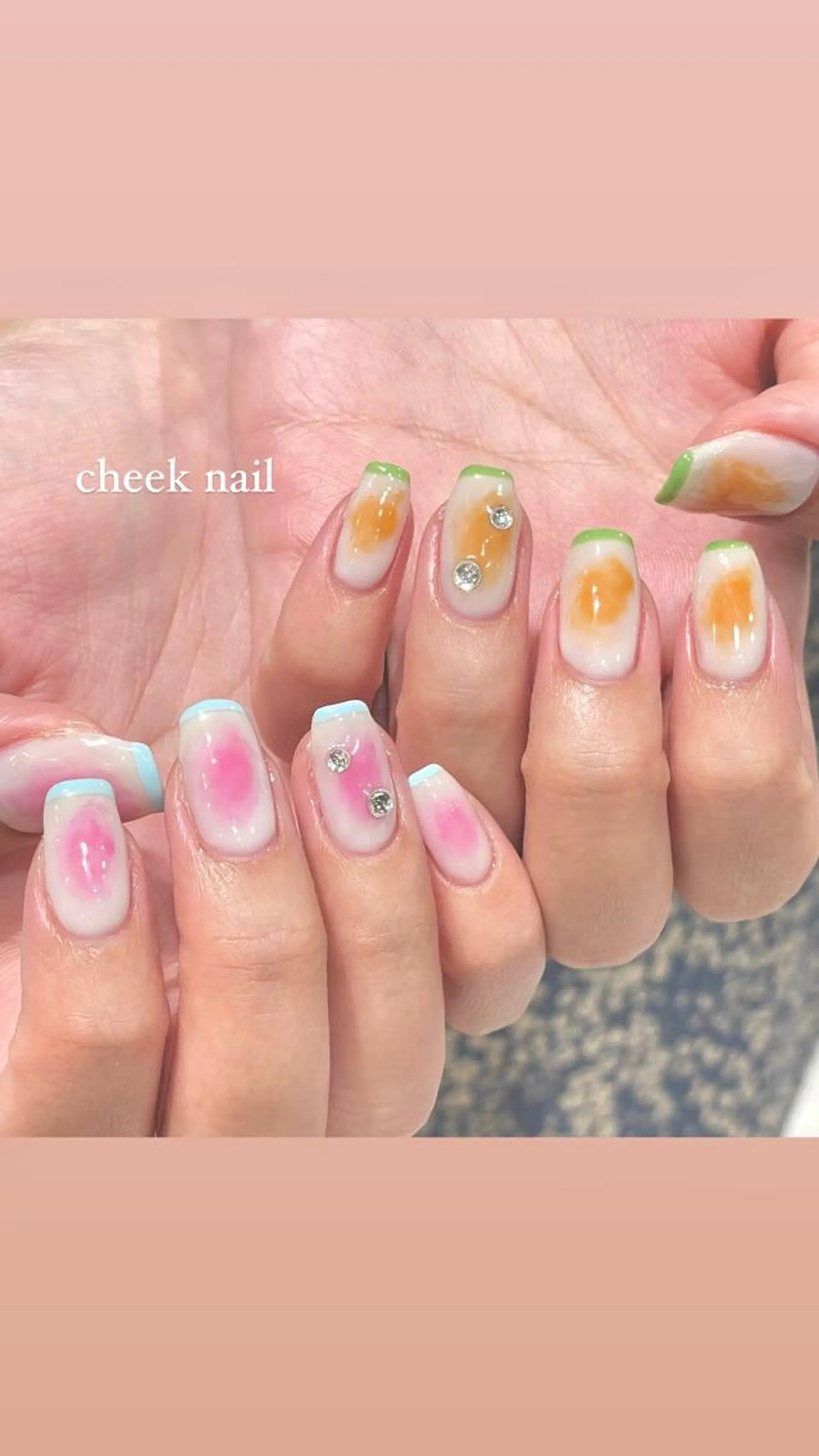 ネイル 淡色ネイル 🎀moeのネイルデザイン