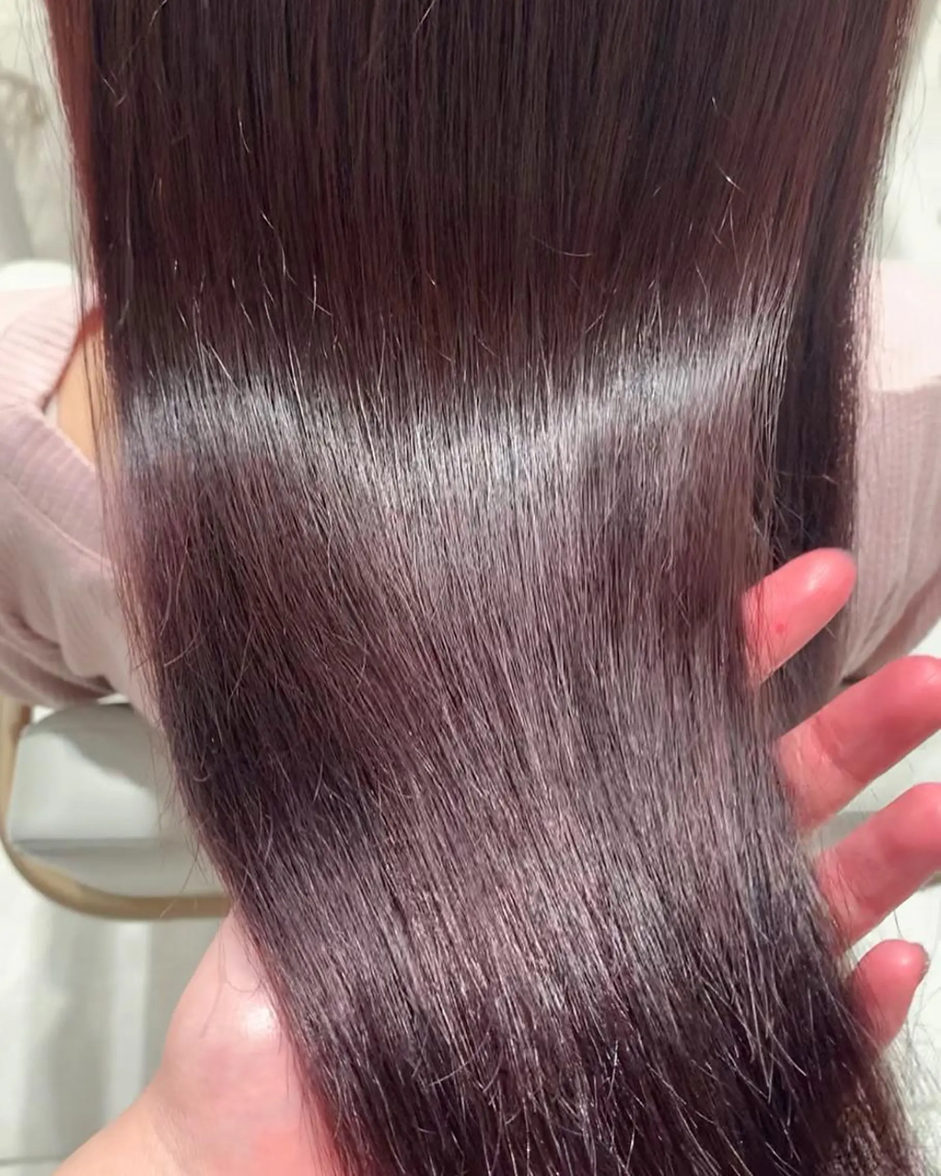 セミロング カラー ヘアアレンジ ヘアカラー トリートメント 内田 志乃のヘアスタイル