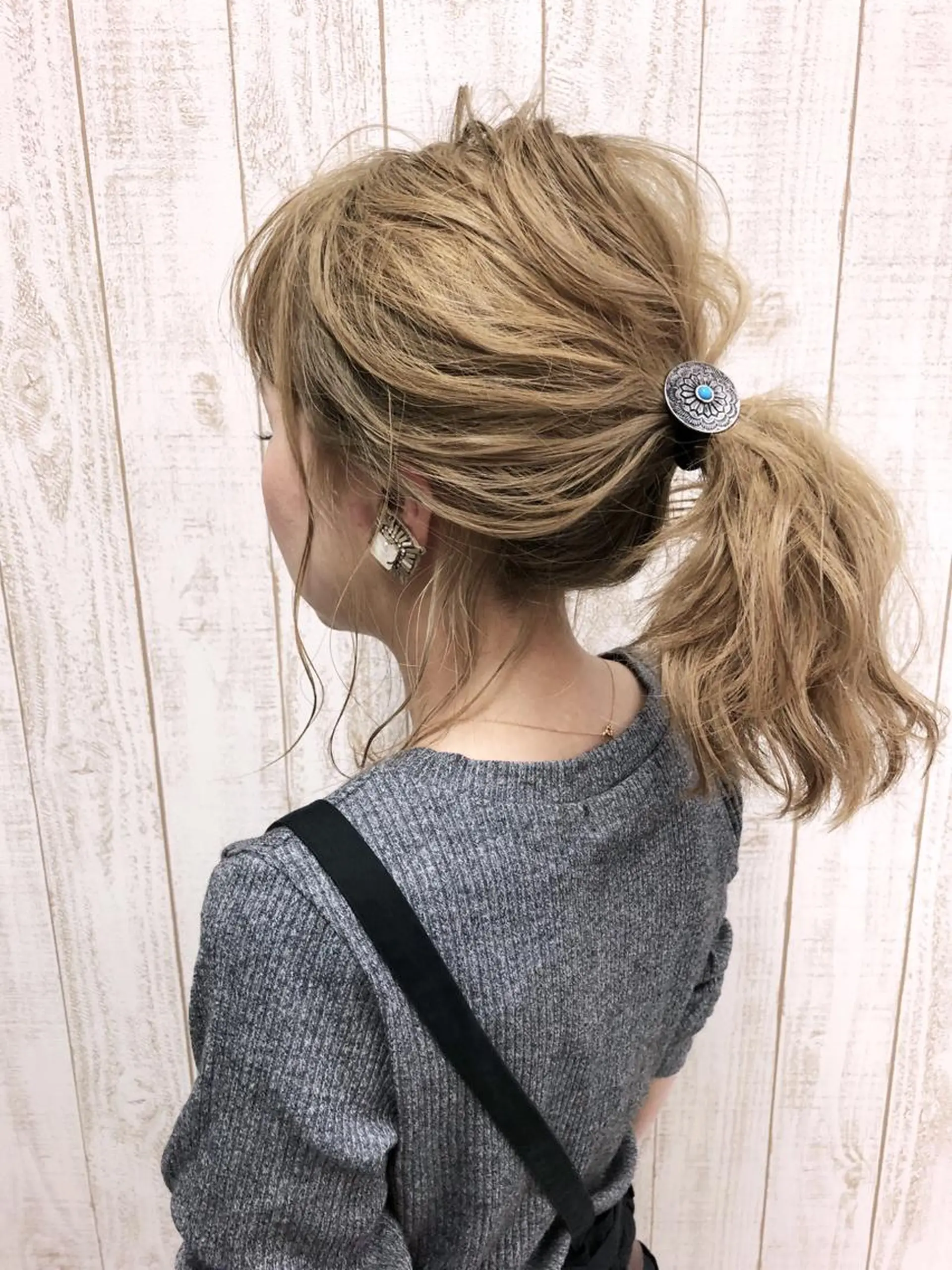 ロング カラー ブロンド 外国人風カラー ヘアカラー トリートメント 大栗 佑也  髪質改善のヘアスタイル