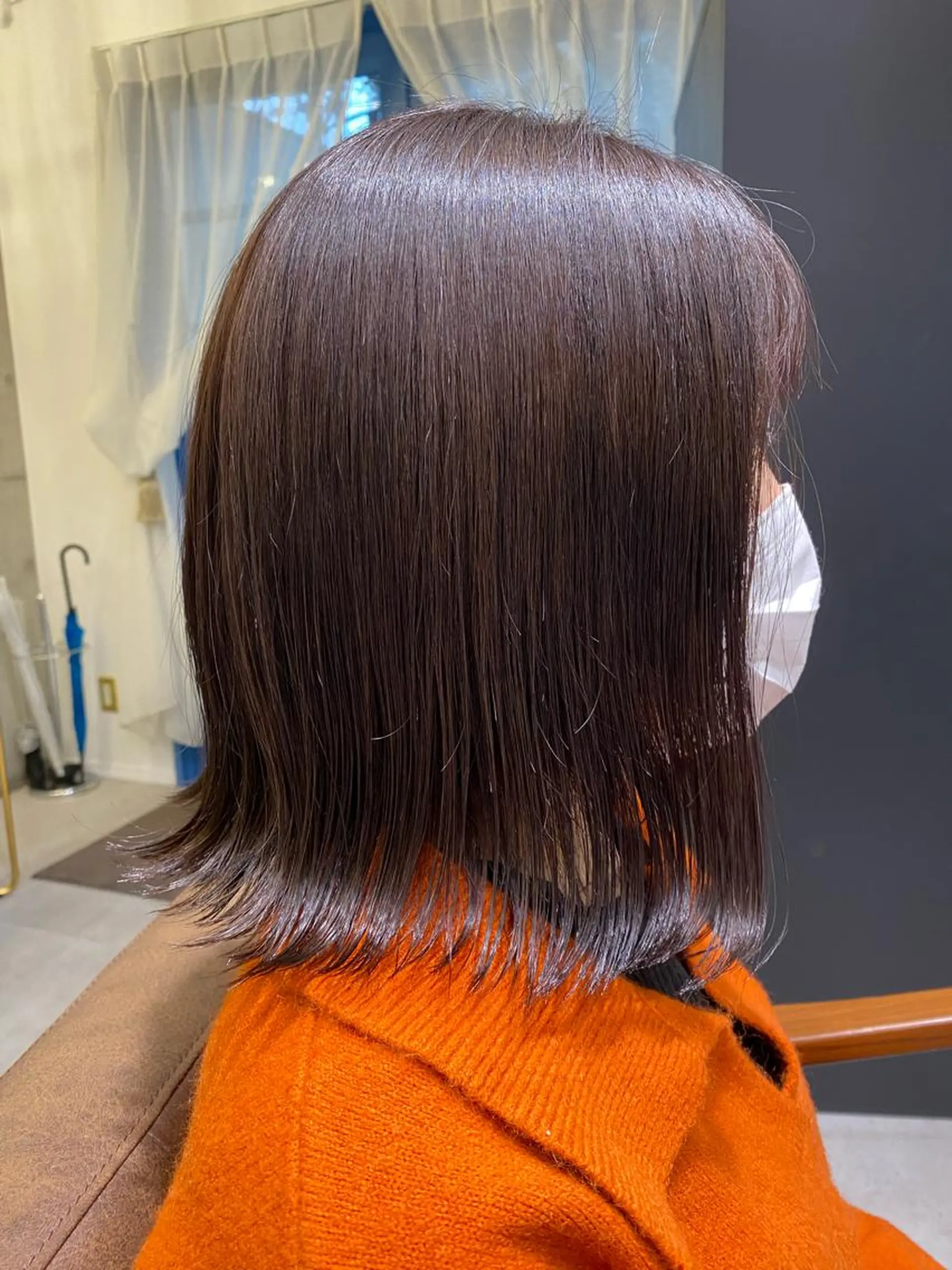 ミディアム ヘアカラー 大久保 優香のヘアスタイル