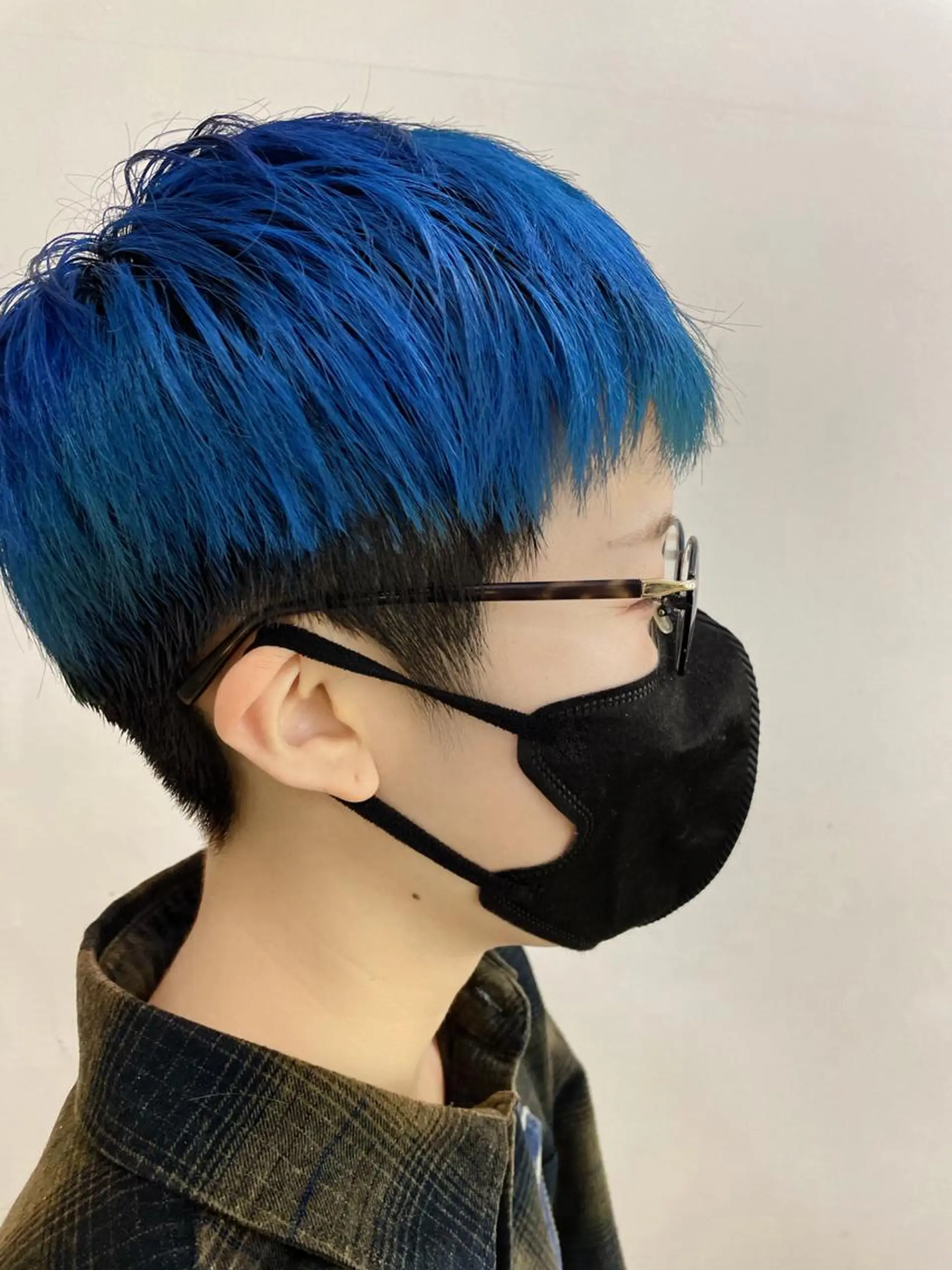 ショート カラー ブルーカラー デザインカラー/ 推しの配色　肥後のヘアスタイル