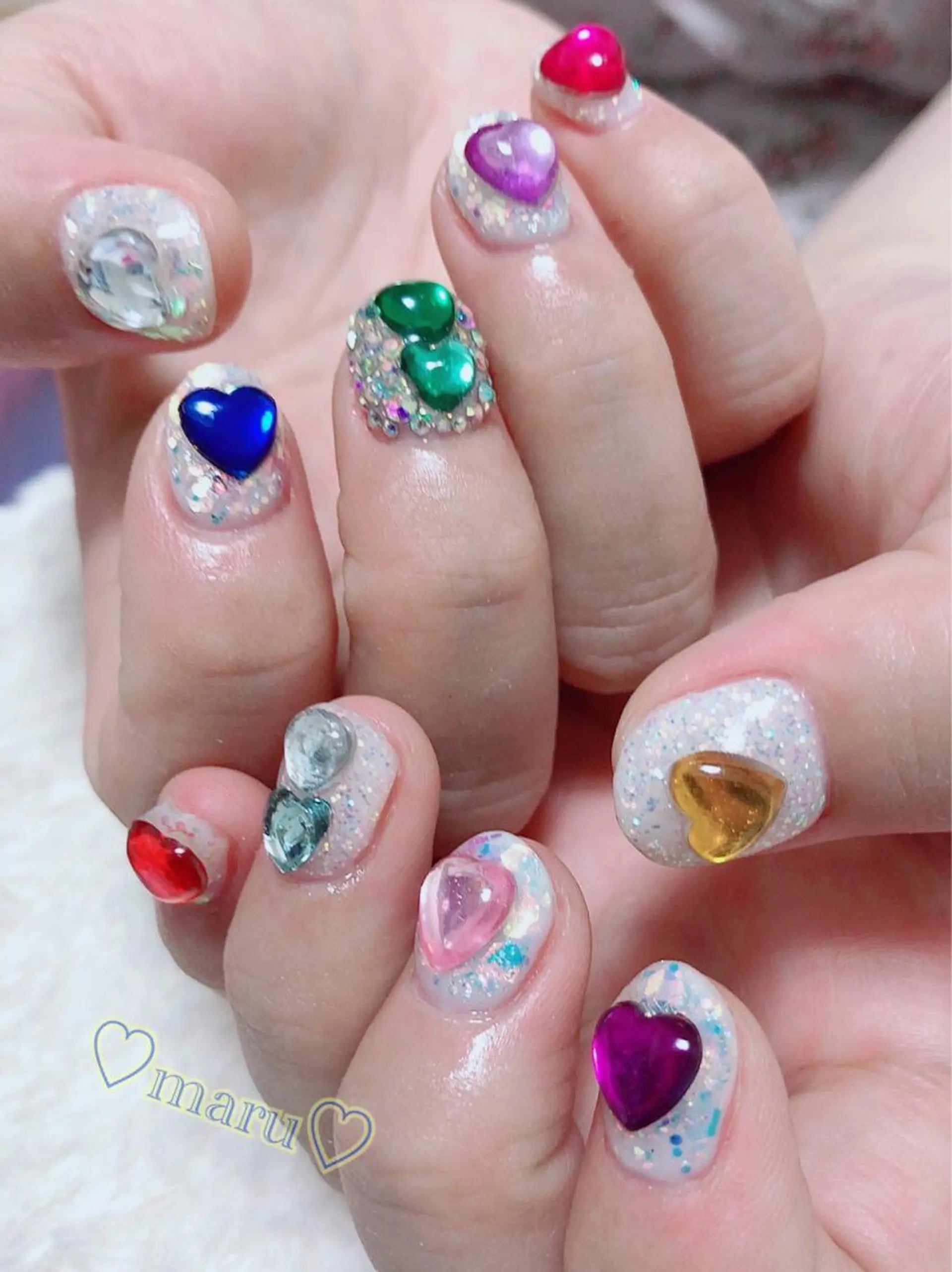 ネイル ハンドネイル フットネイル まるみ ♡のネイルデザイン