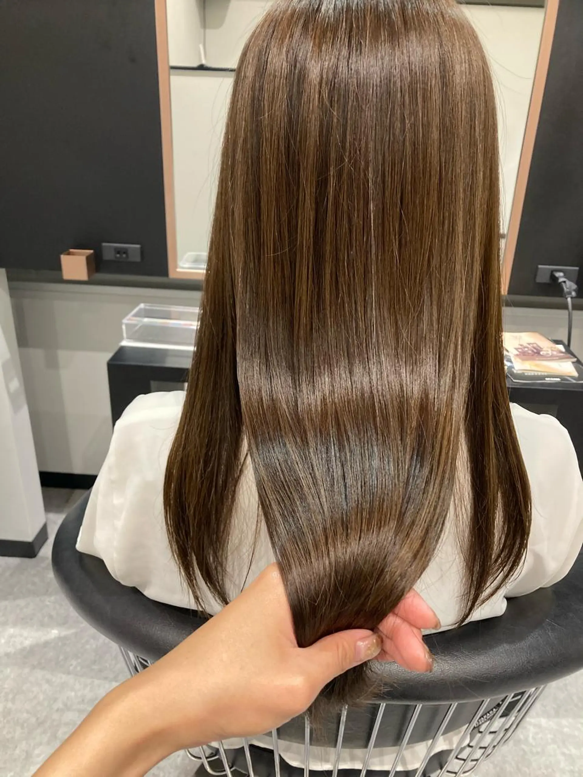 セミロング 髪質改善 トリートメント トリートメント 大上 真奈未のヘアスタイル