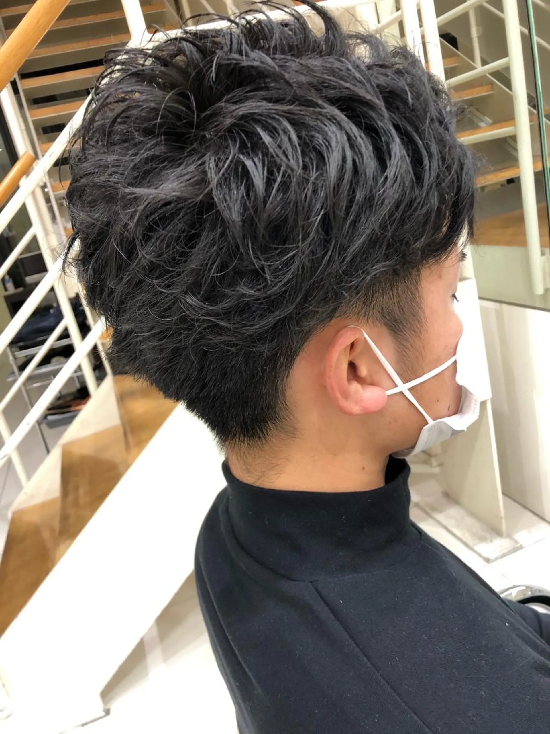 ショート メンズ メンズパーマ カット 安藤 明日翔のヘアスタイル