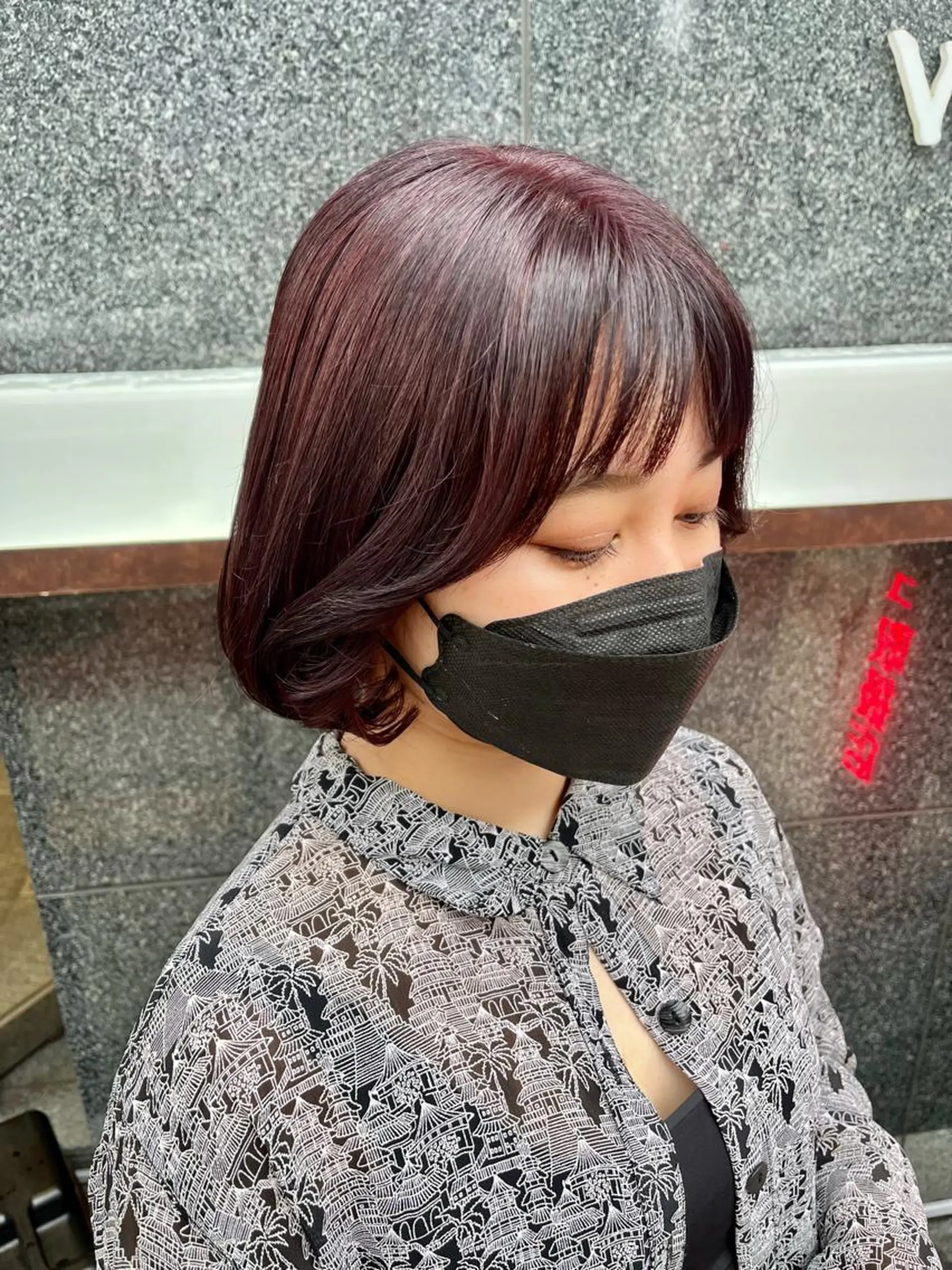 ショート カラー ヘアアレンジ ブリーチ ブリーチなしカラー レッドカラー タンバルモリ カット ヘアカラー トリートメント ヘアセット 韓国/インナーカラー 🍑YUI🍑のヘアスタイル