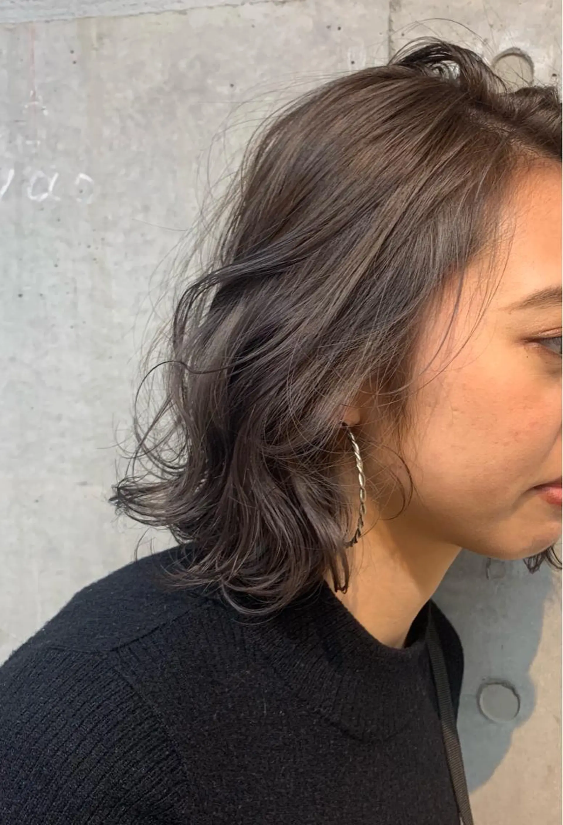 ショート カラー ラベンダーカラー ラベンダーグレー Aust hair Stella新宿所属・Yuki☺︎パーマ レイヤーカットのヘアスタイル