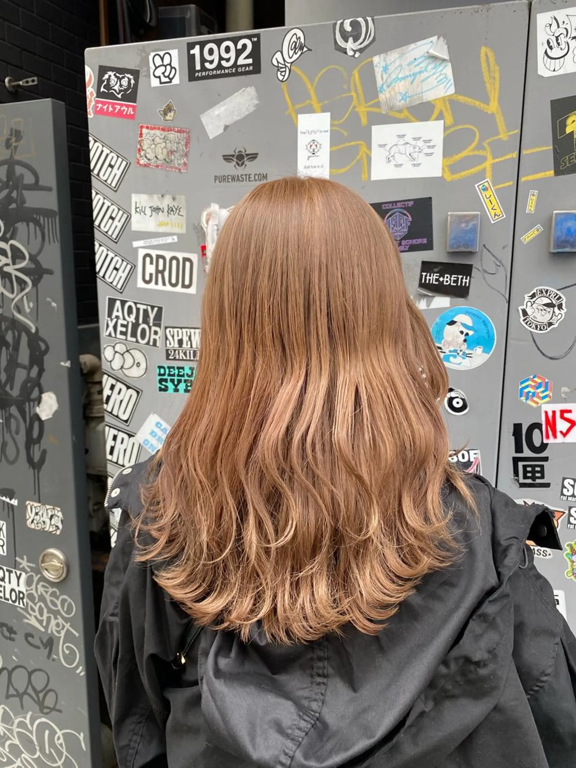 セミロング カラー 艶髪サラサラカラー 🌈前原健吾のヘアスタイル