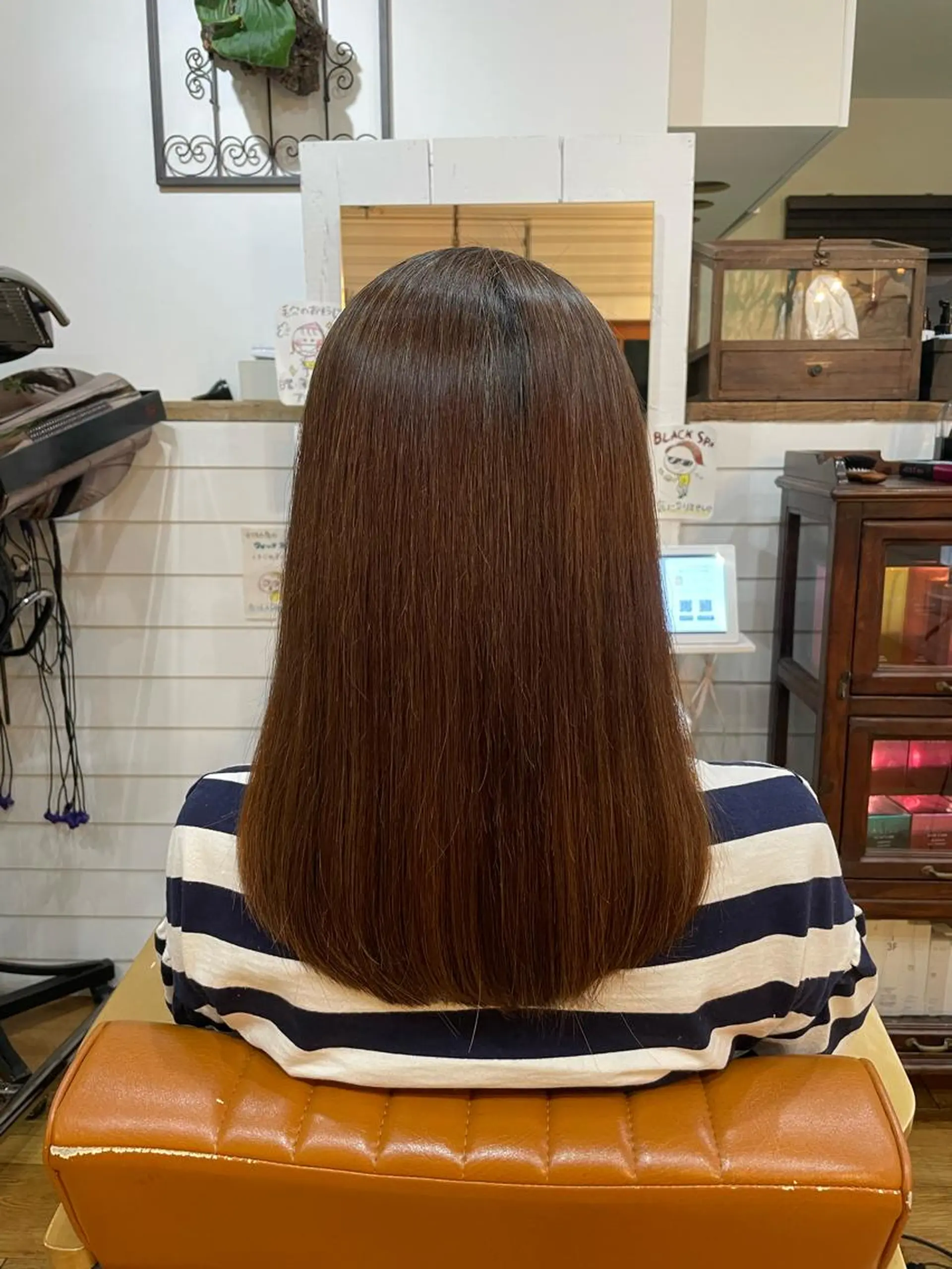 ロング 縮毛矯正 奥田 誠司のヘアスタイル