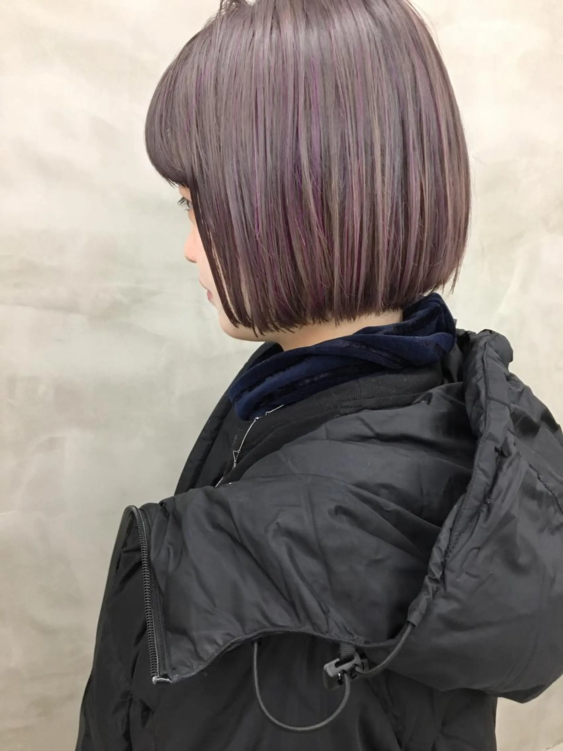 カラー 切りっぱなしボブ デザインカラー ダブルカラー ハイライトカラー ボブ SEED&beauty byFLAT所属・ヘッドスパ (女性限定)🍋モエのヘアスタイル