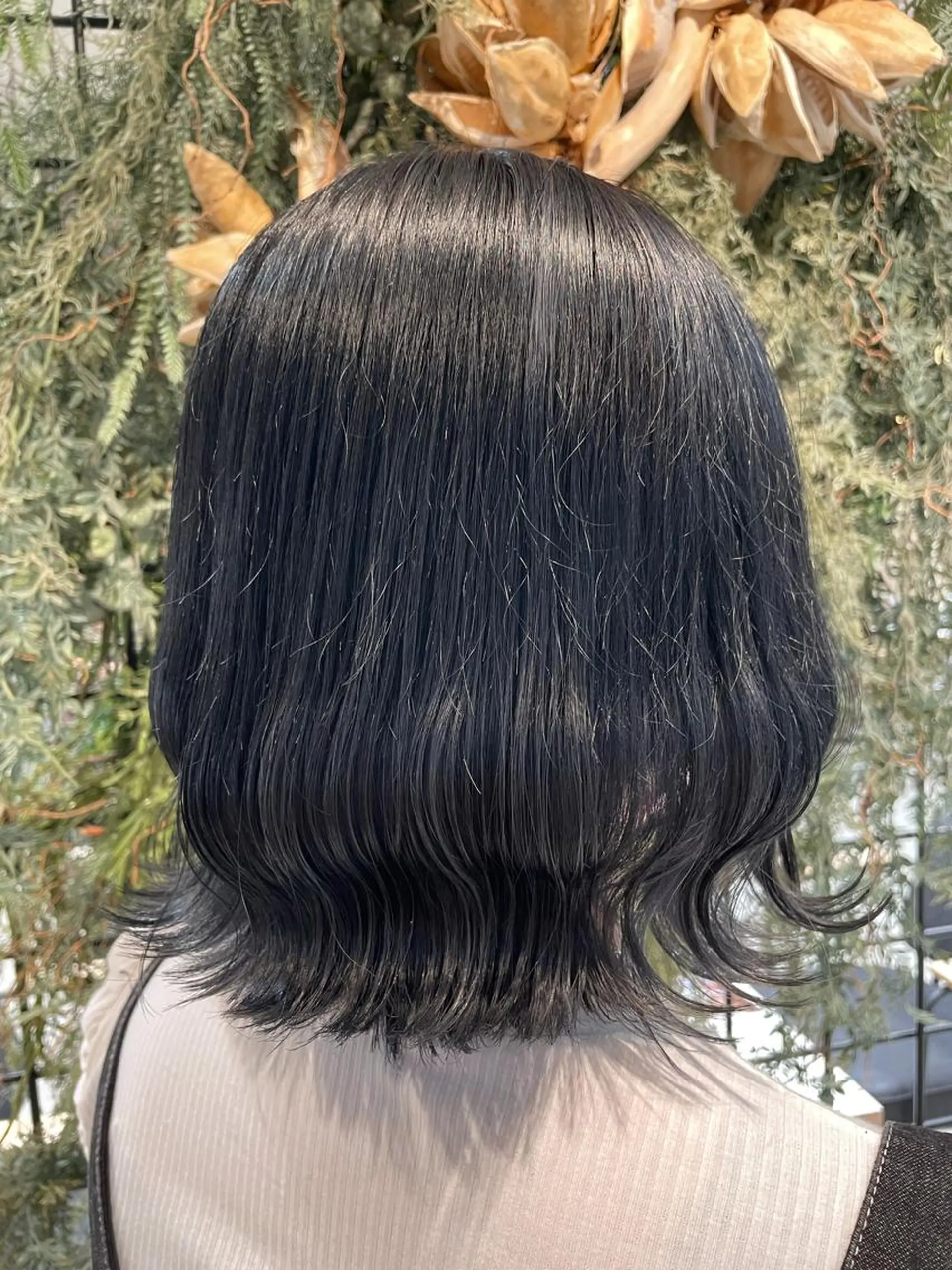 ミディアム カラー 黒髪 ブルーカラー ブルーブラック 韓国マツエク/まつパ 🎀misaki🎀のマツエク・マツパデザイン