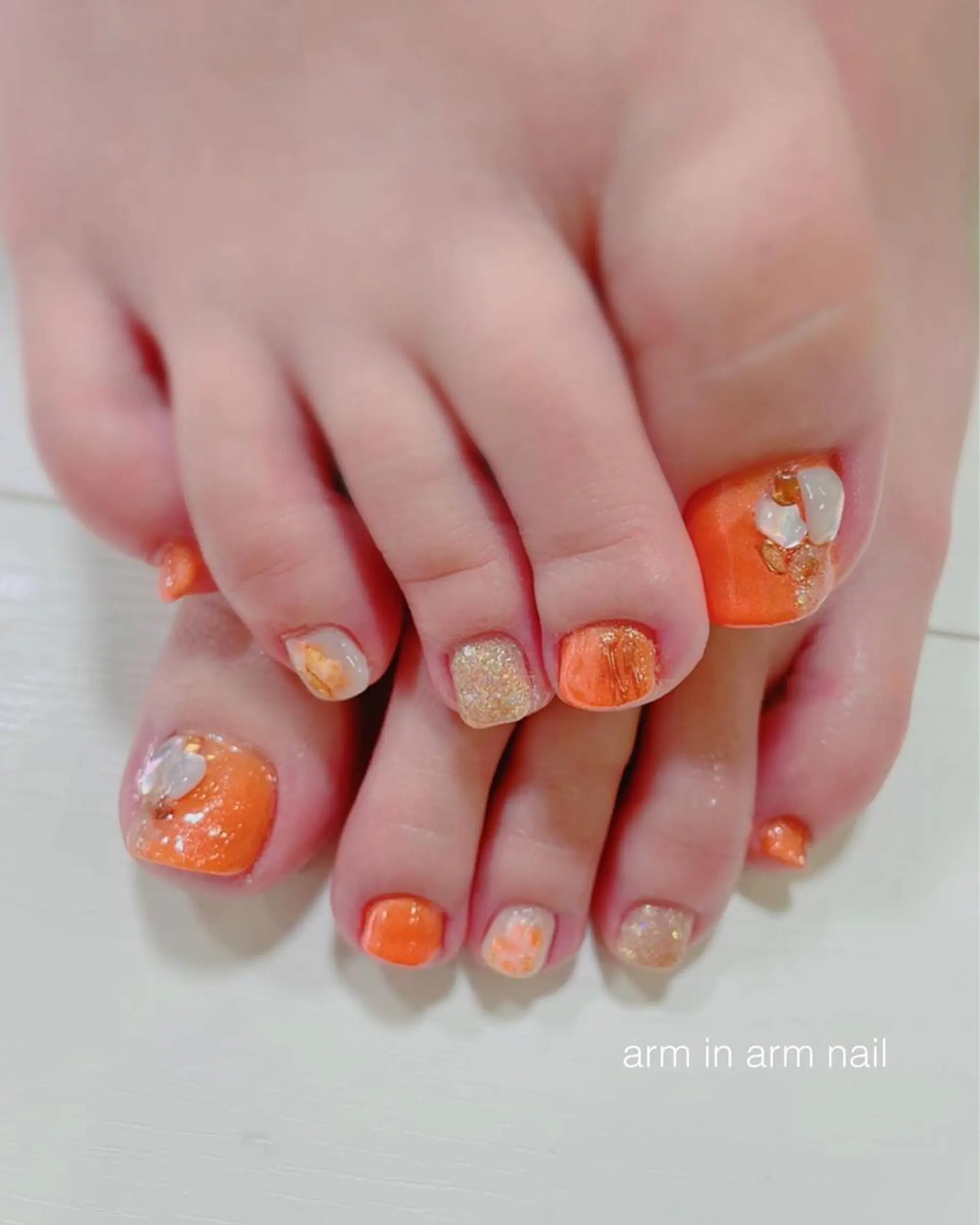 ネイル arm in arm ︎✿Yamamotoのマツエク・マツパデザイン