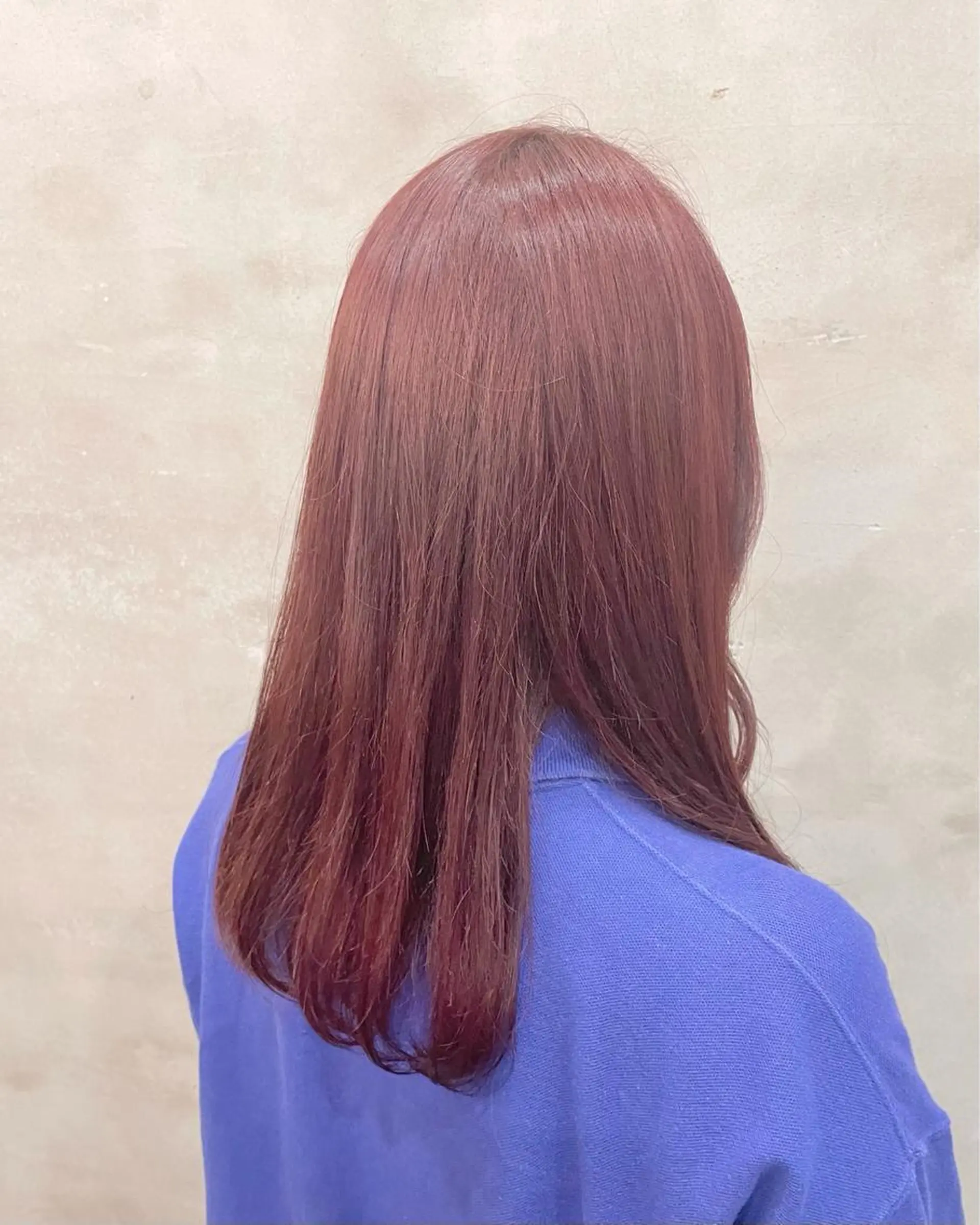 セミロング カラー ヘアアレンジ ヘアカラー トリートメント 【ピンク/韓国ヘア/ ヘアセット】亜海のヘアスタイル