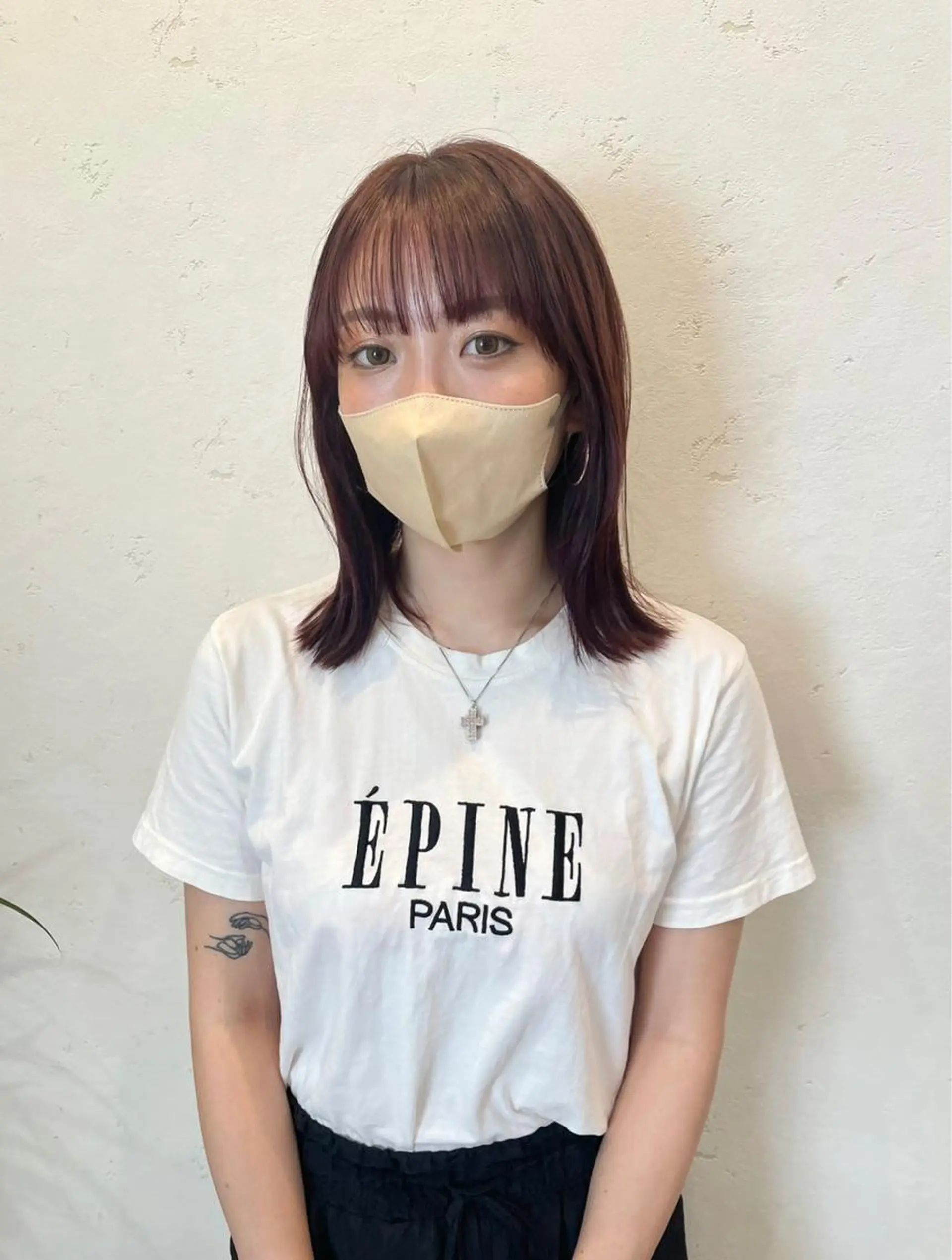 ミディアム ヘアカラー 渋谷 留菜のヘアスタイル