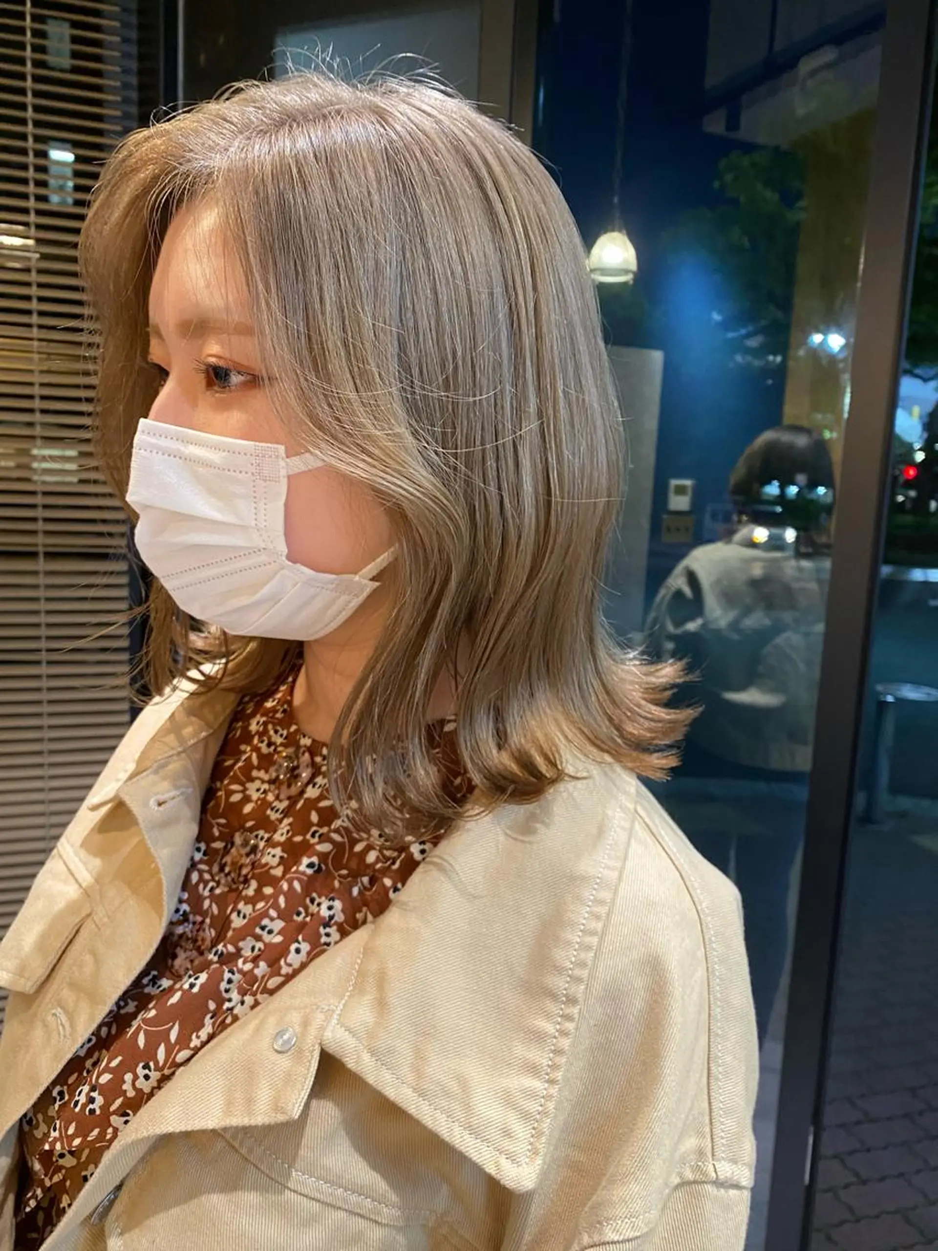 ミディアム カラー ヘアカラー トリートメント ハイトーン/ボブ/ レイヤー💫カイセイのヘアスタイル