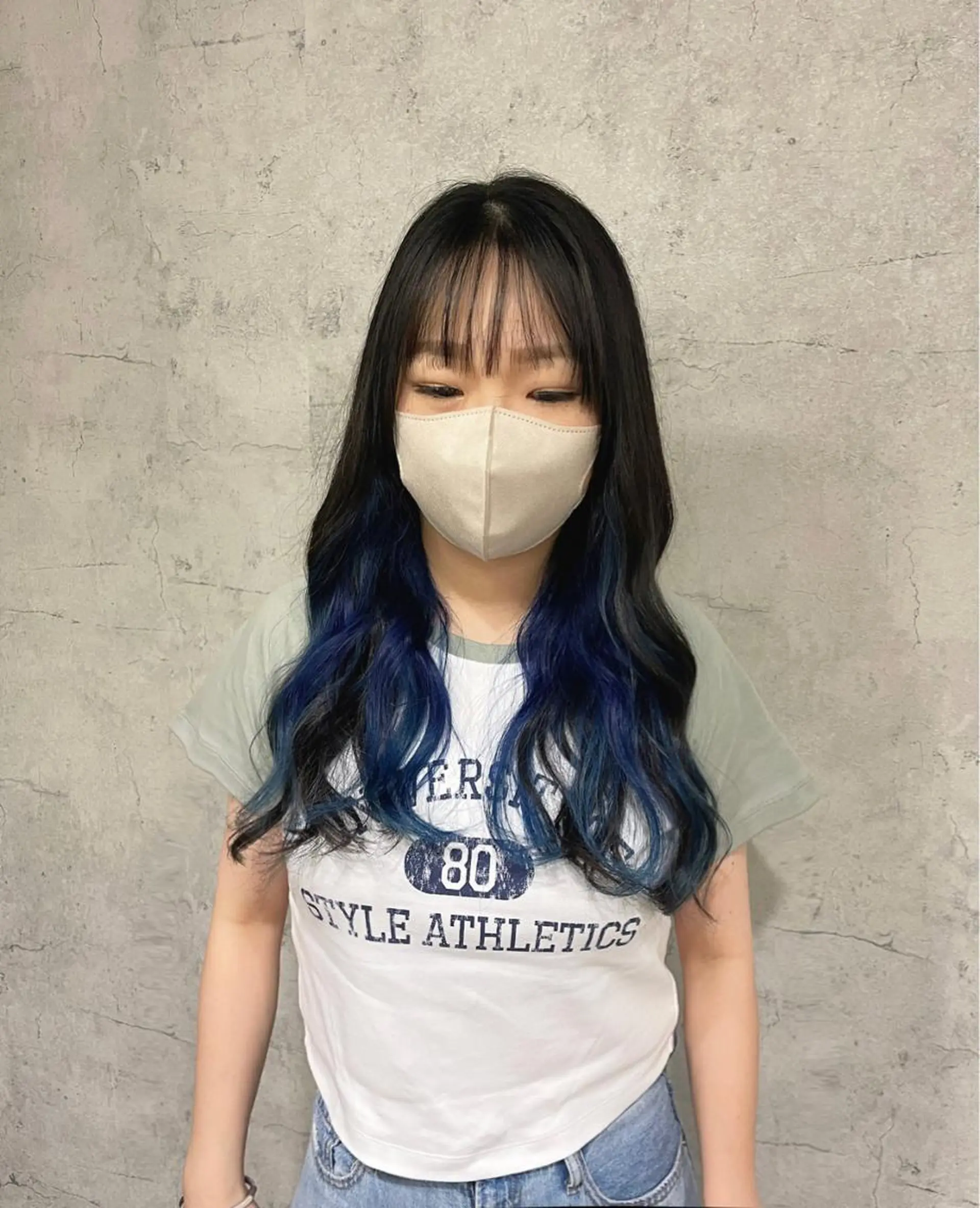 ロング カラー ブリーチ ヘアカラー 唐澤 千尋のヘアスタイル