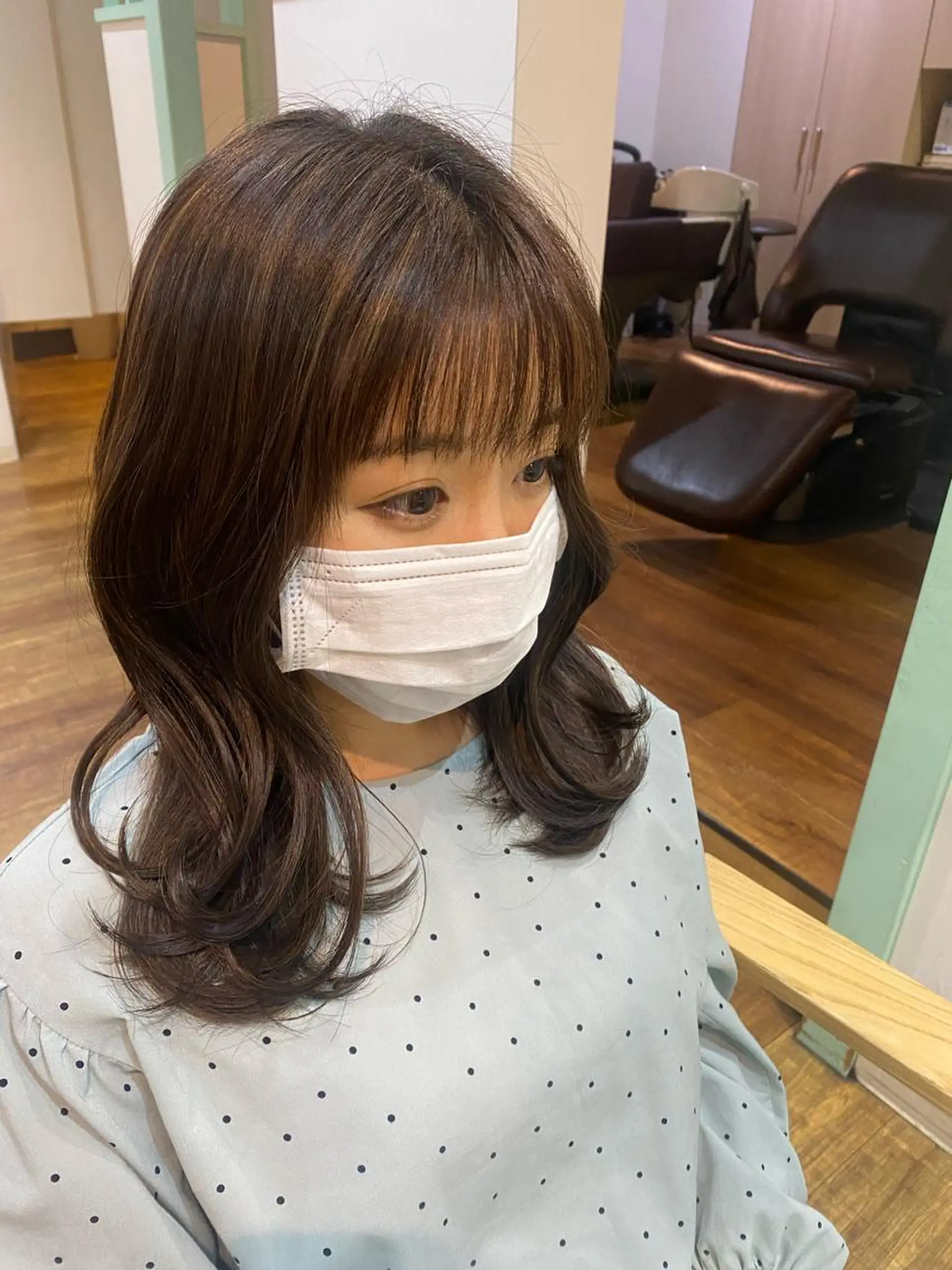 ミディアム やました りの☁のヘアスタイル