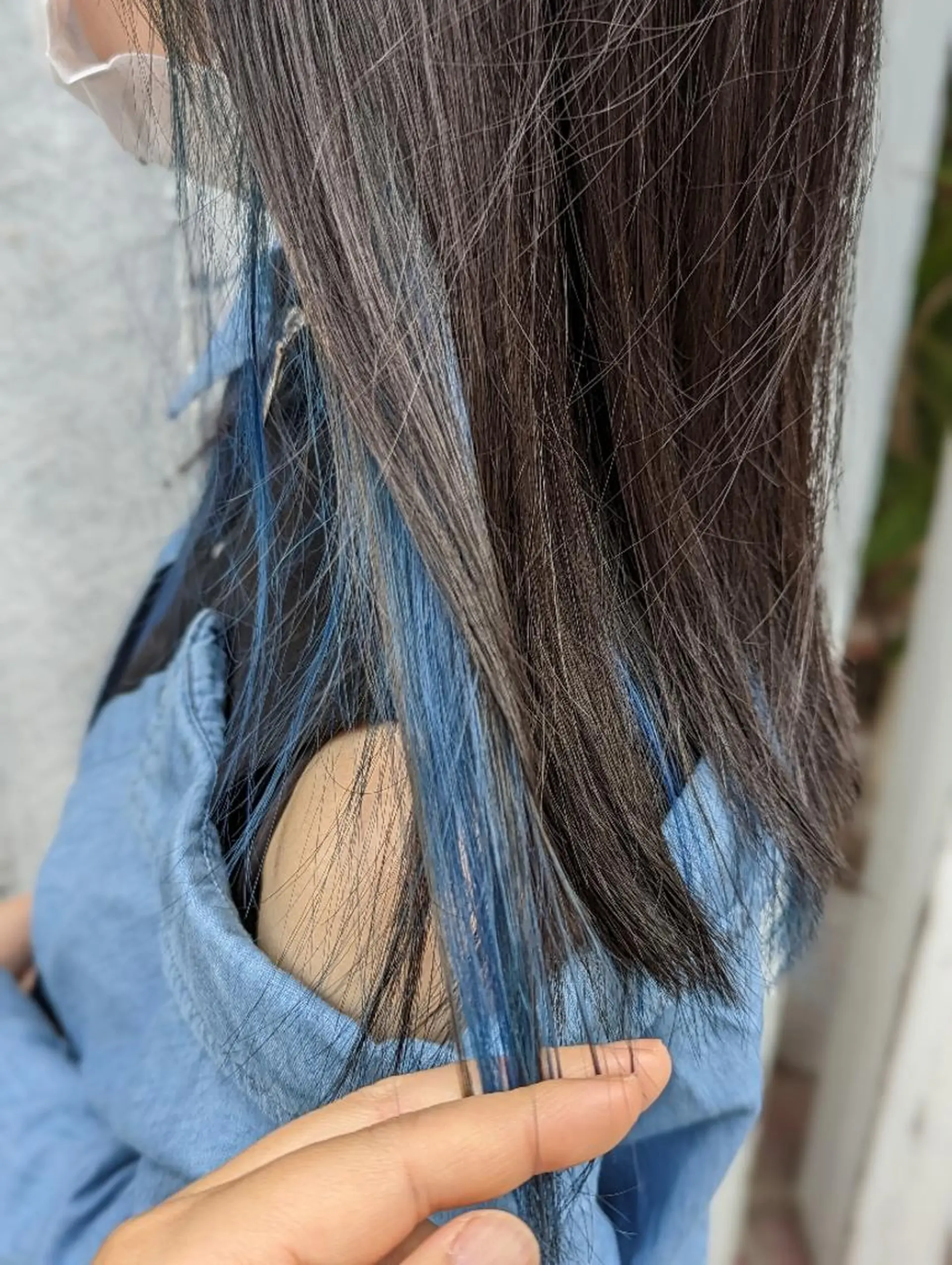 ロング カラー アクアカラー ブリーチ 髪質改善＆白髪ぼかし カラー♡店長みやけ♡のヘアスタイル