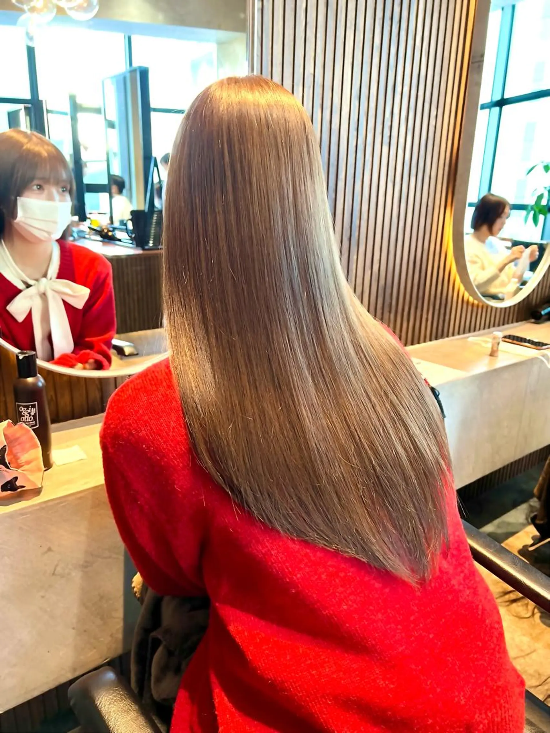 ロング カラー ハイトーンカラー 韓国風ヘア レイヤーカット カット トリートメント ヘアセット 韓国レイヤー🇰🇷 韓国研修◎渋谷カイトのヘアスタイル