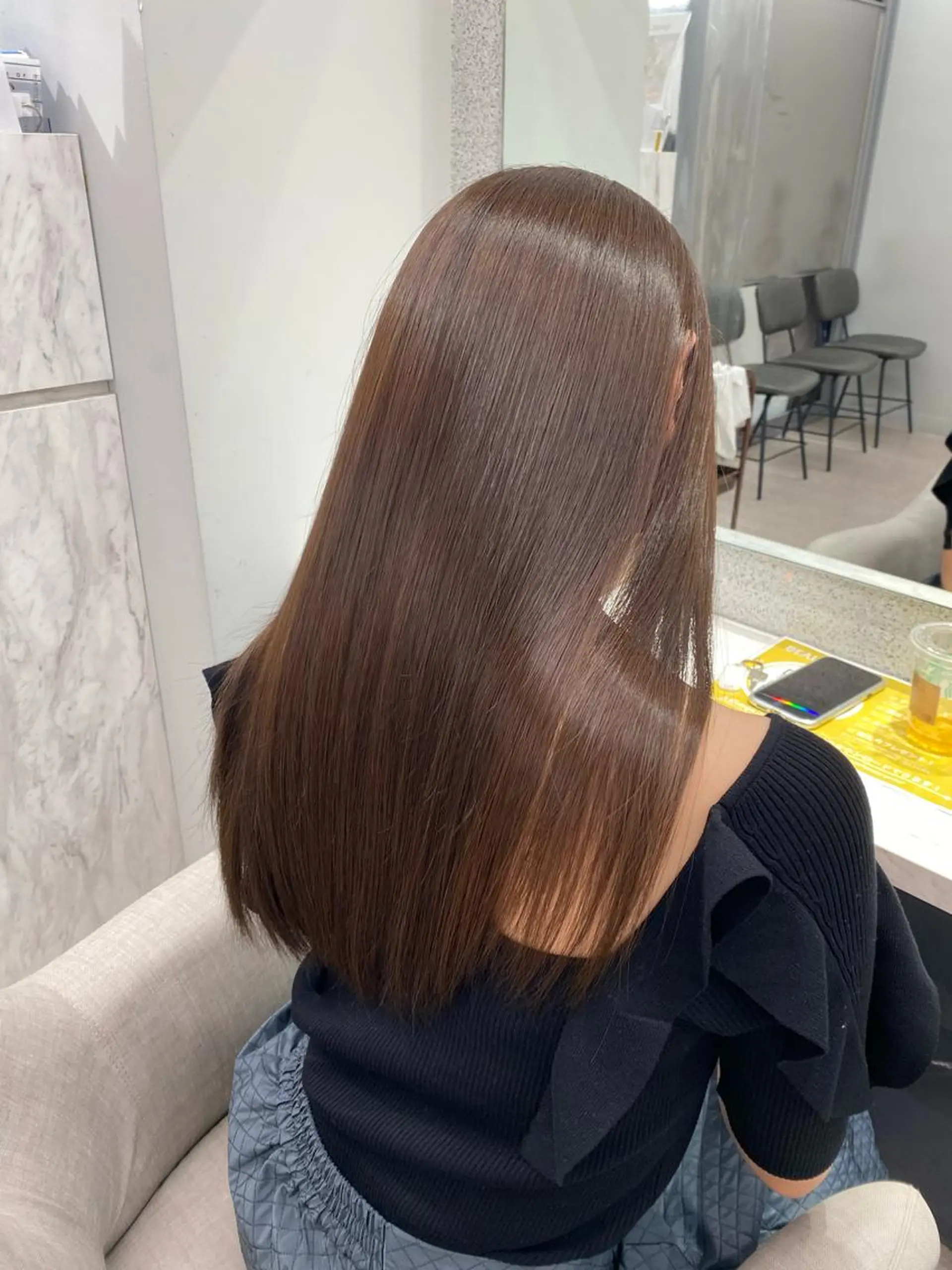 ロング 京都レイヤーカット/ 縮毛矯正/羽柴りくのヘアスタイル