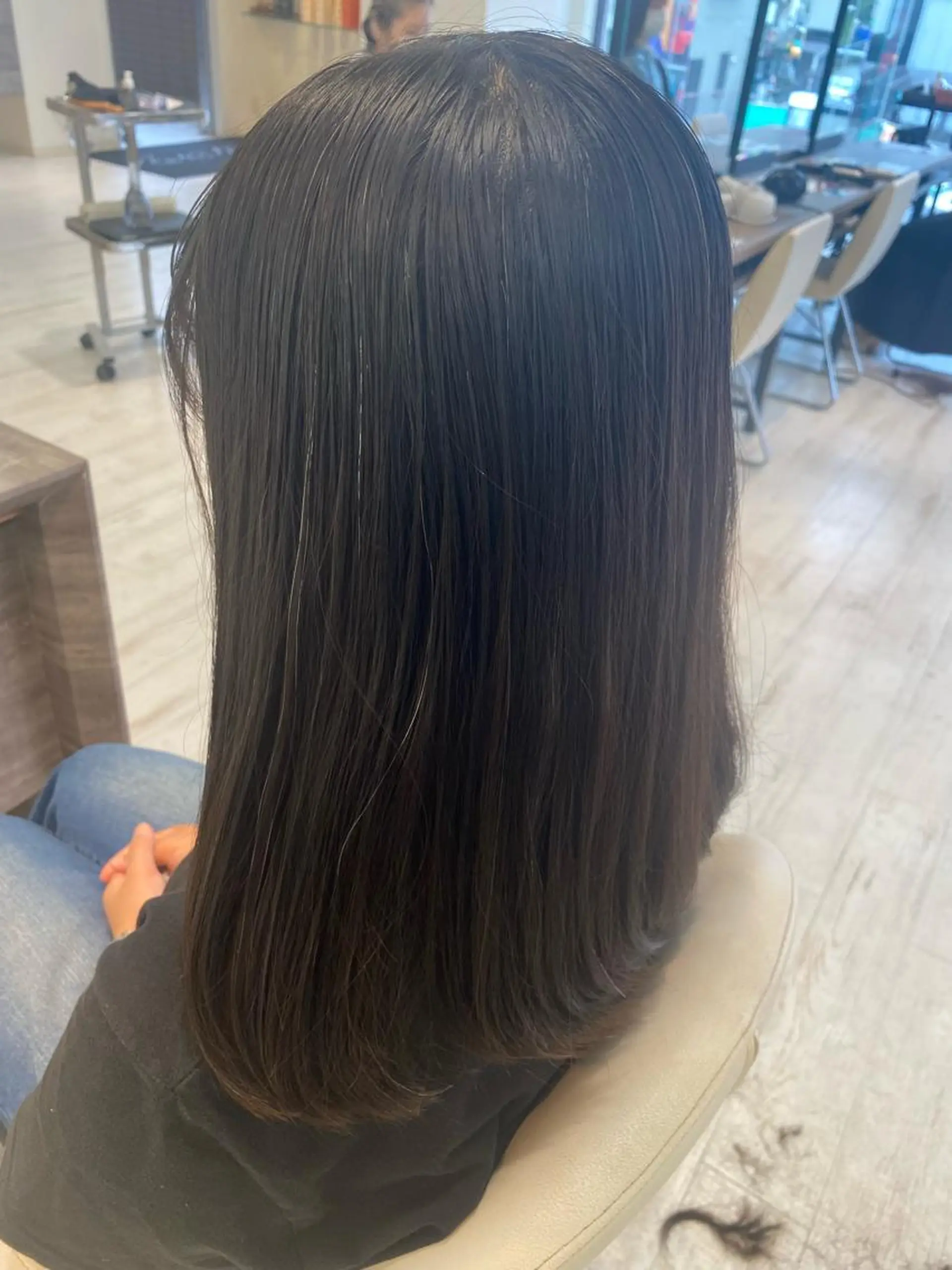 ロング パーマ ベージュ/インナー カラー🤍Rieのヘアスタイル