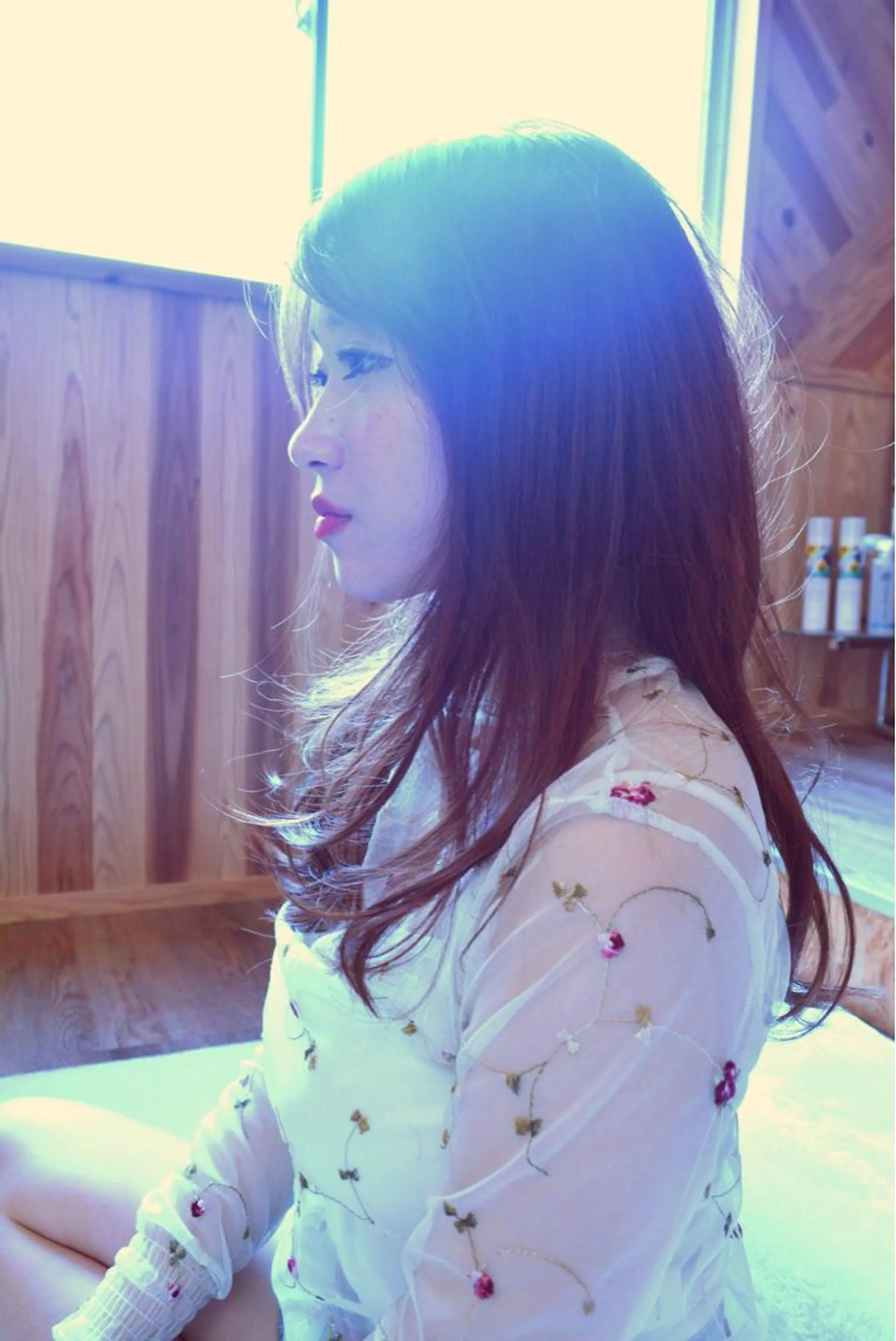 セミロング カラー パーマ ヘアアレンジ アディクシーカラー 透明感カラー レイヤーカット ローレイヤー belle chambreイブカのその他イメージ