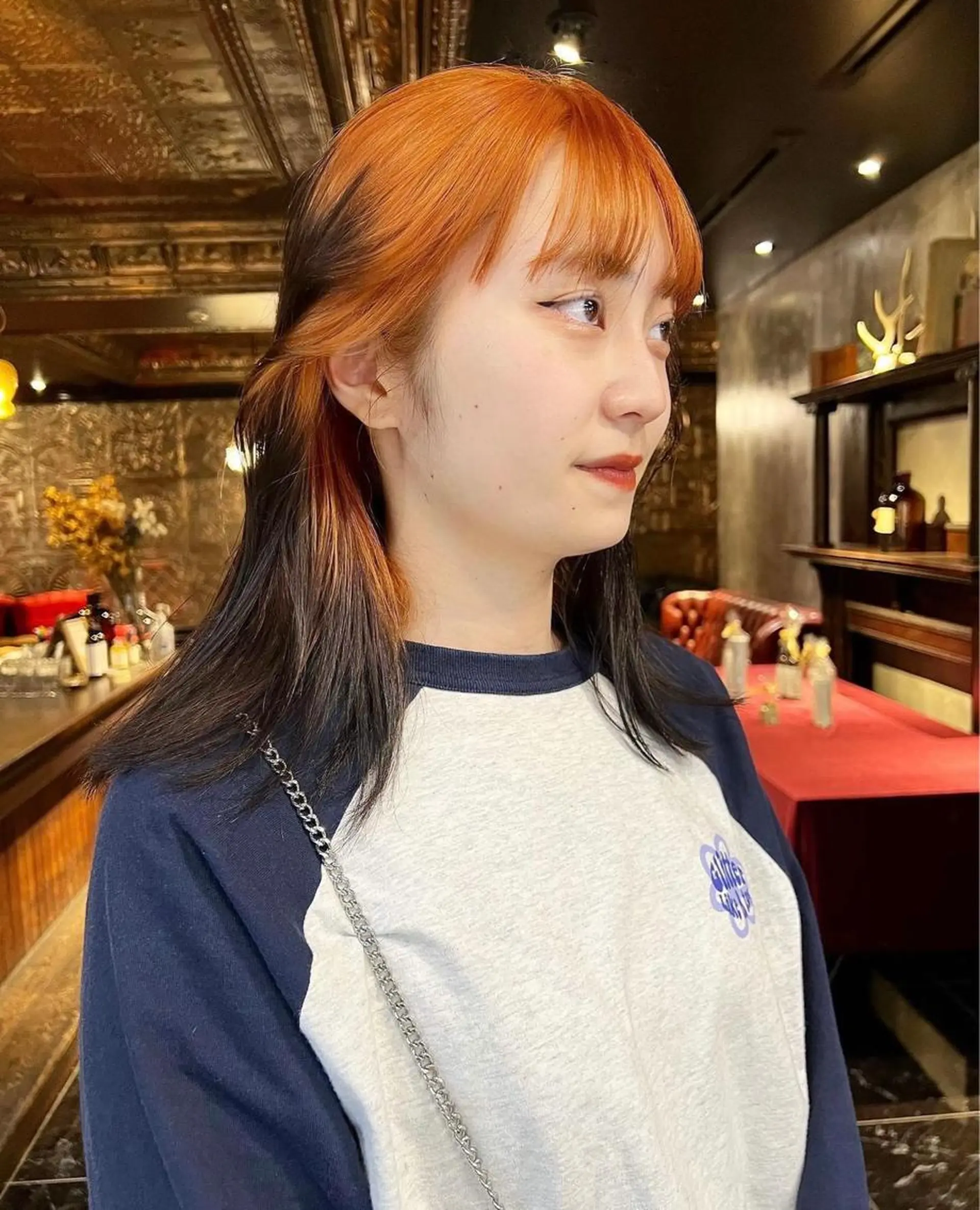 セミロング カラー カット ヘアカラー haco＋所属・圧倒的デザイン力 店長🎨RENAのヘアスタイル