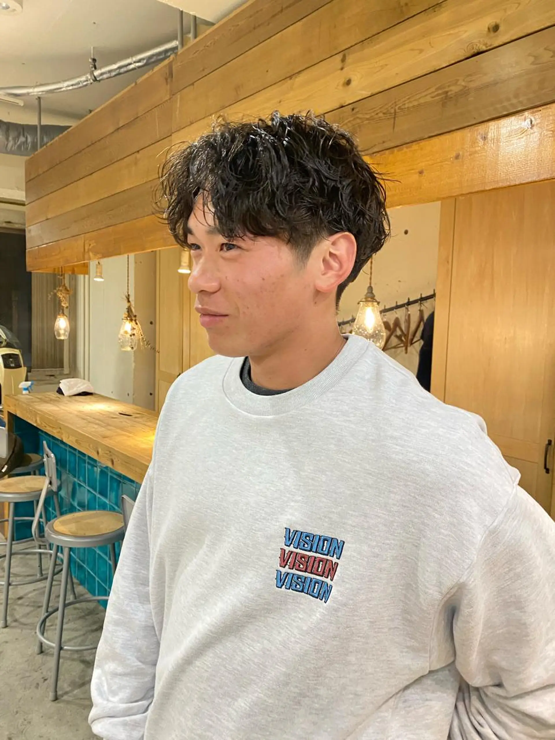 パーマ メンズ カット パーマ longtemps所属・竹内 柚子のヘアスタイル